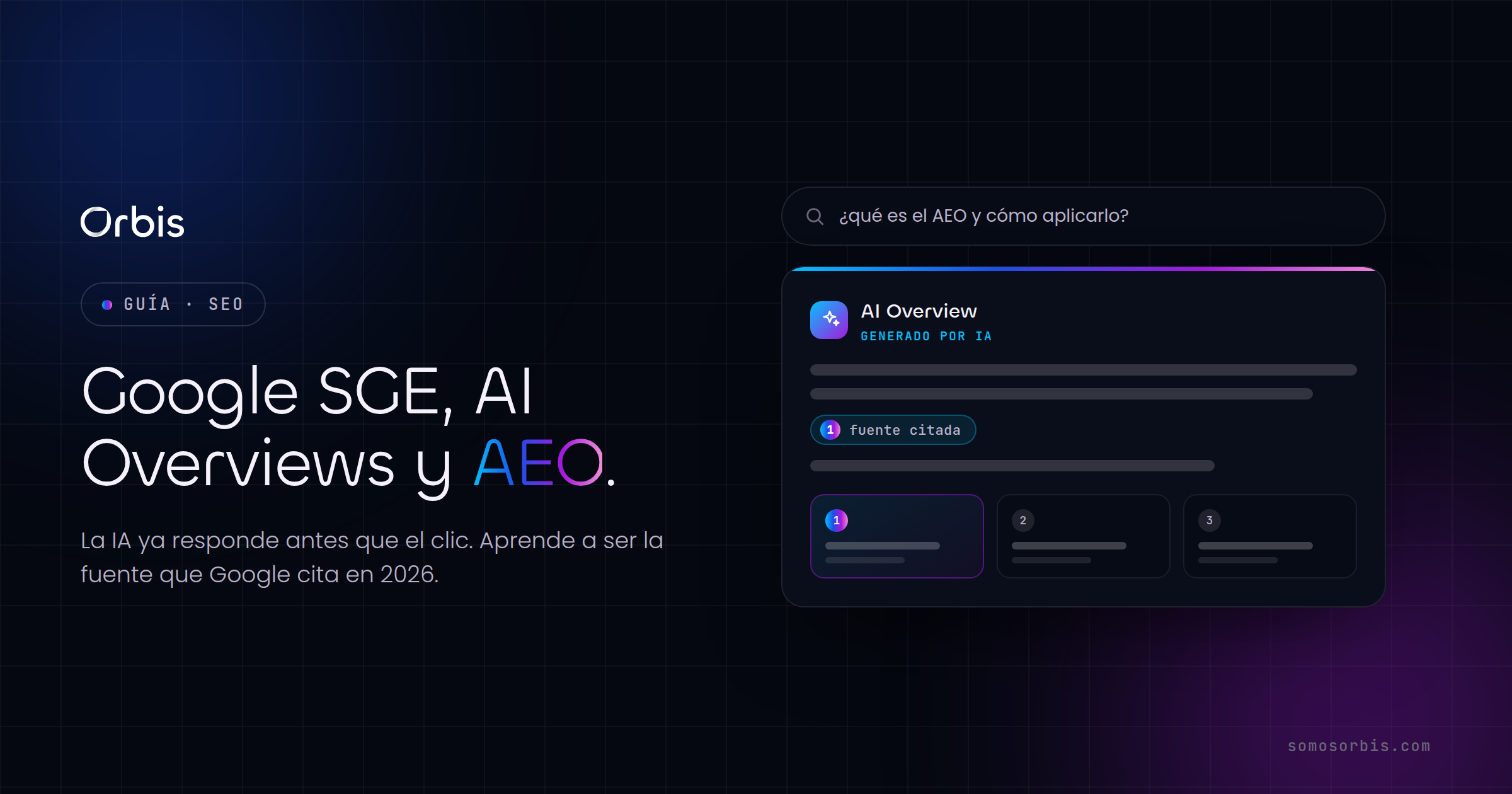 Google SGE, AI Overviews y AEO: la guía SEO 2026