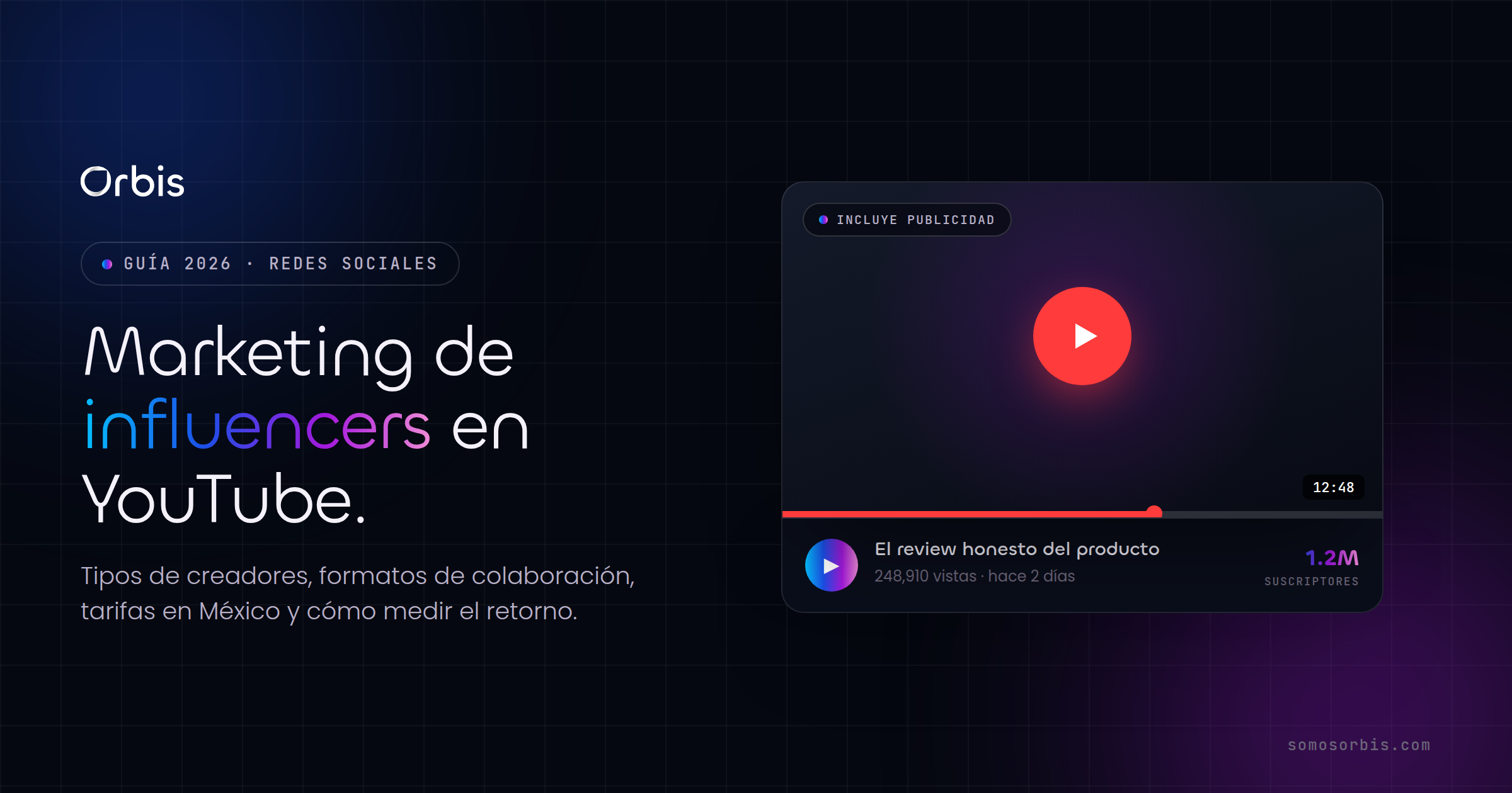 Marketing de influencers en YouTube: guía 2026