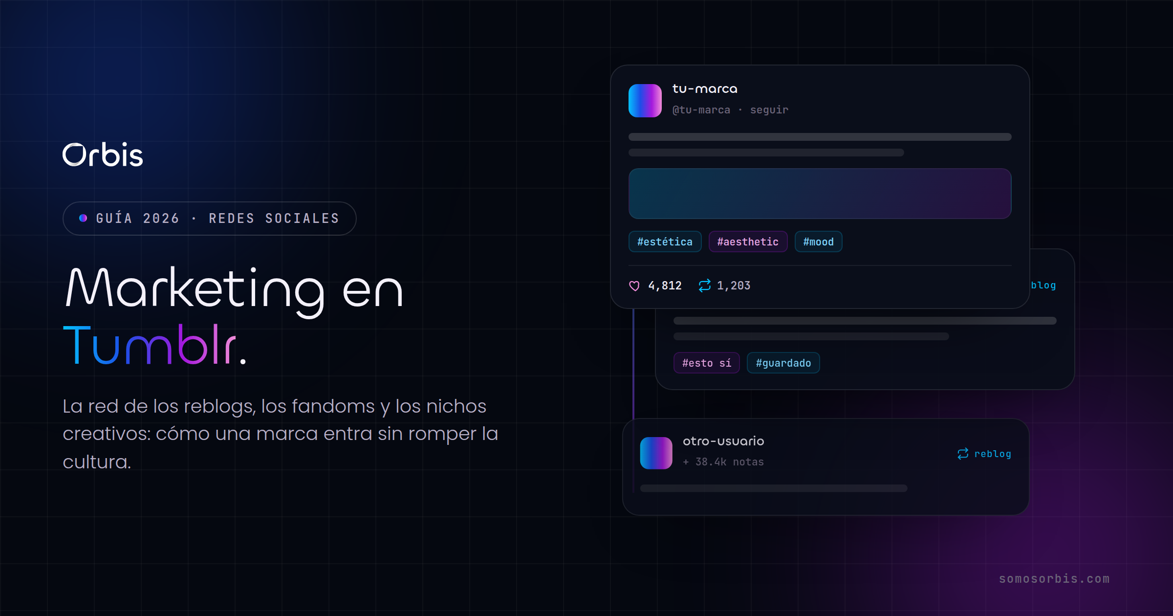 Marketing en Tumblr: guía 2026 para marcas creativas