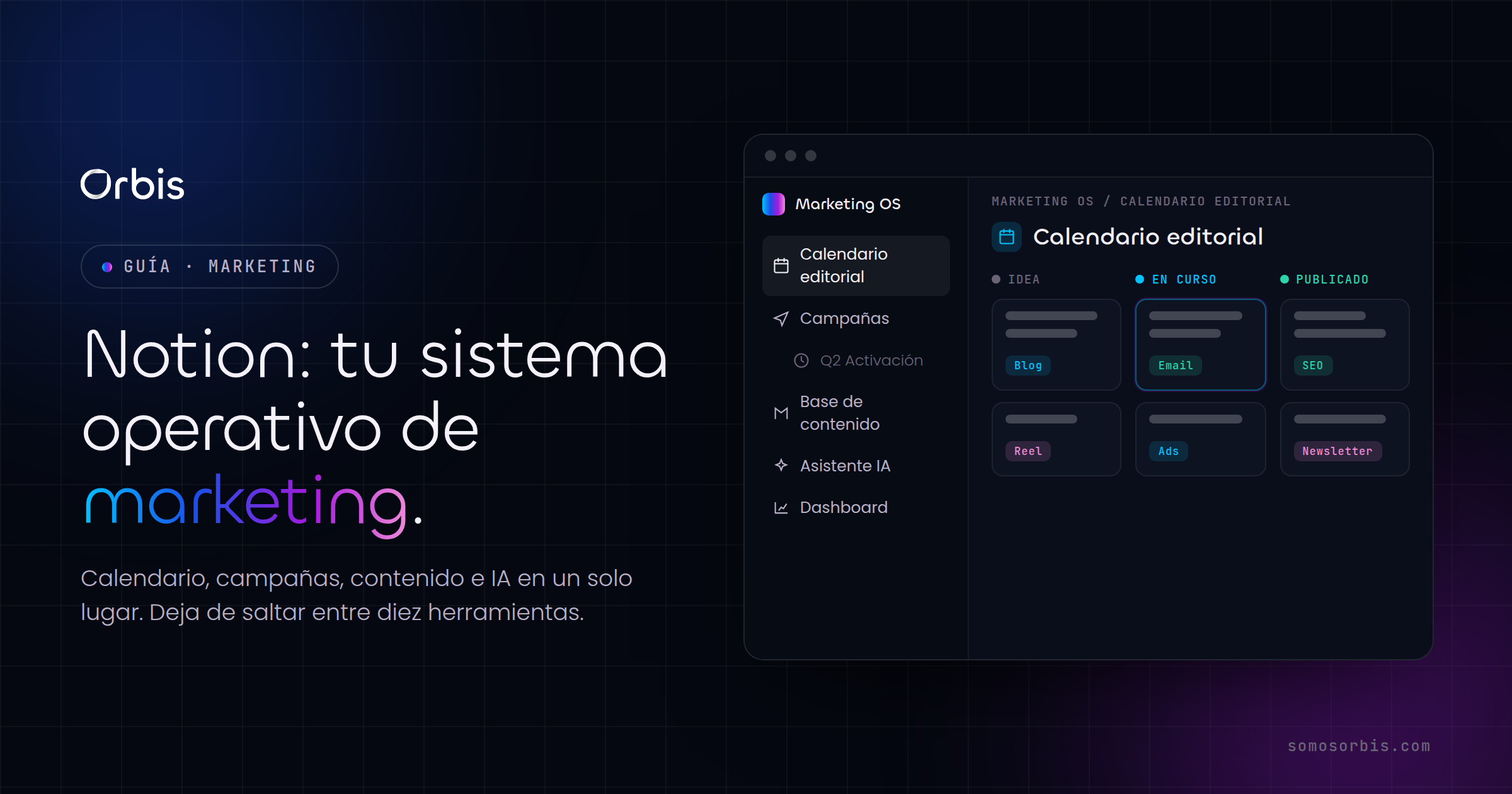 Notion para marketing: tu sistema operativo todo en uno