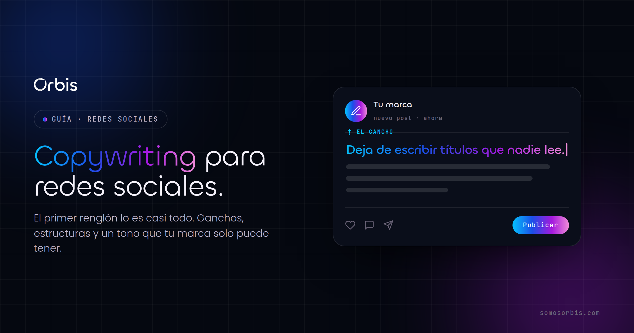 Copywriting para redes sociales: guía práctica 2026