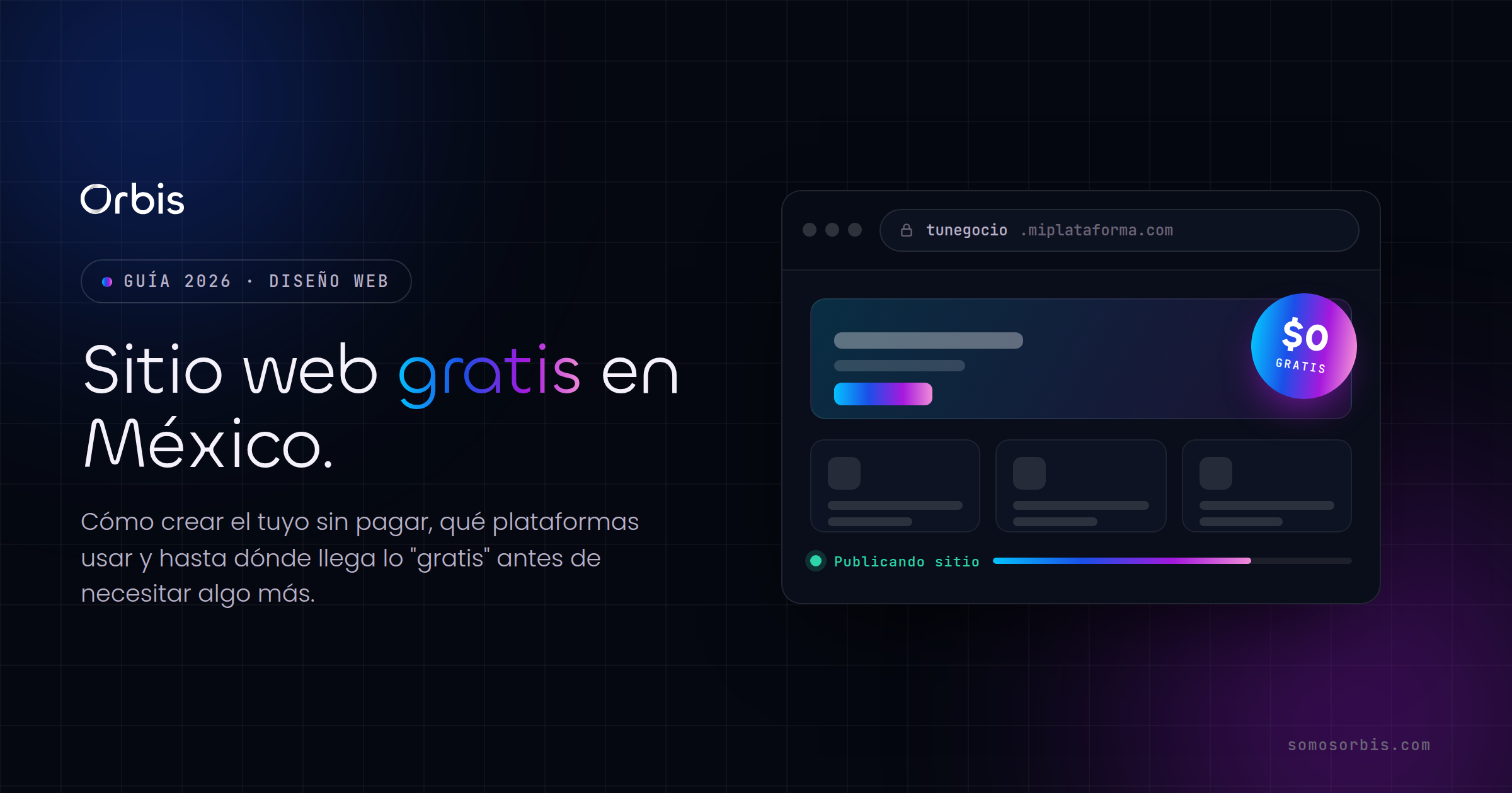 Sitio Web Gratis: Guía 2026 para Crear el Tuyo en México