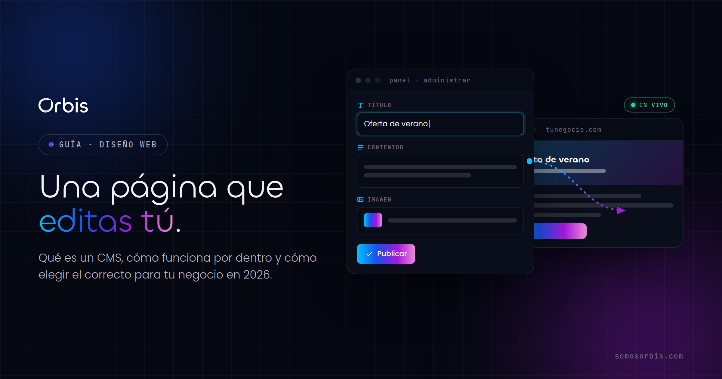 Página administrable: qué es un CMS y cómo elegirlo en 2026