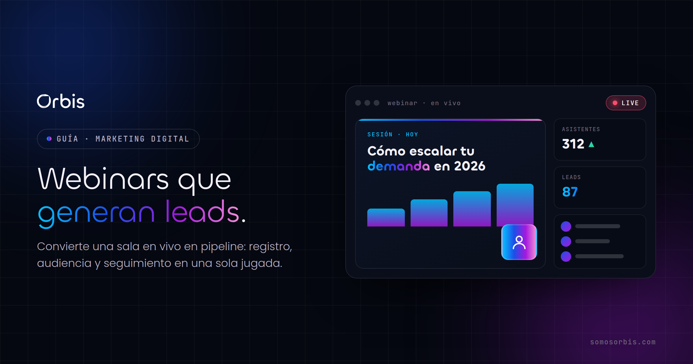 Webinars de marketing: guía para generar leads en 2026