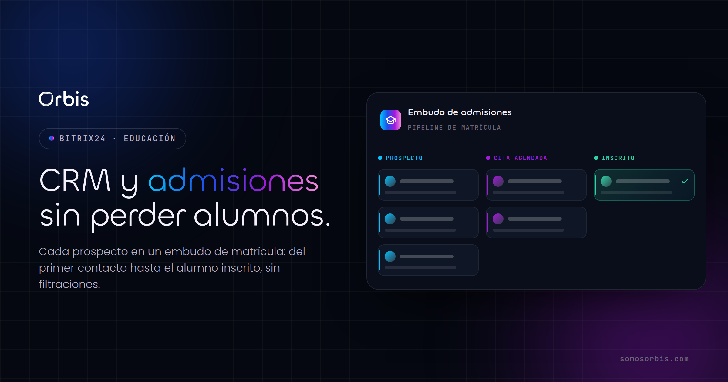 Bitrix24 para educación: CRM y admisiones sin perder alumnos