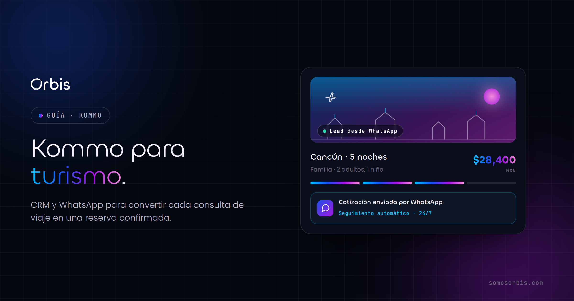 Kommo para turismo: CRM y WhatsApp para vender más viajes