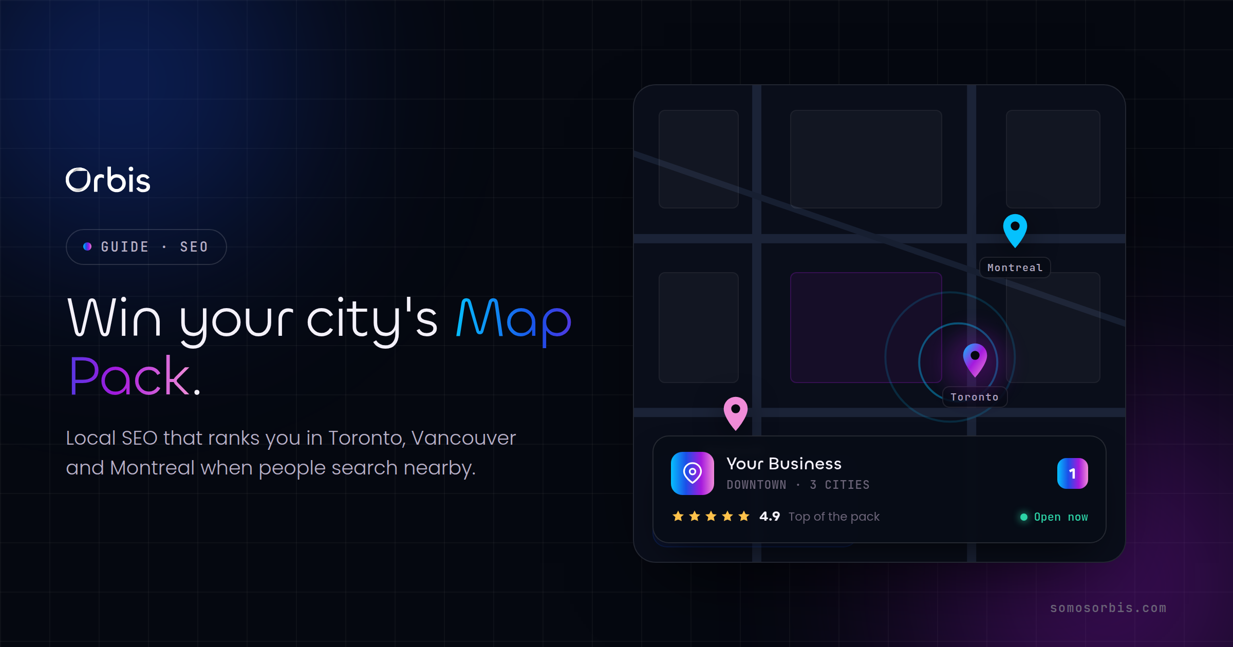Local SEO for Toronto, Vancouver and Montreal: How to Win Your City's Map Pack