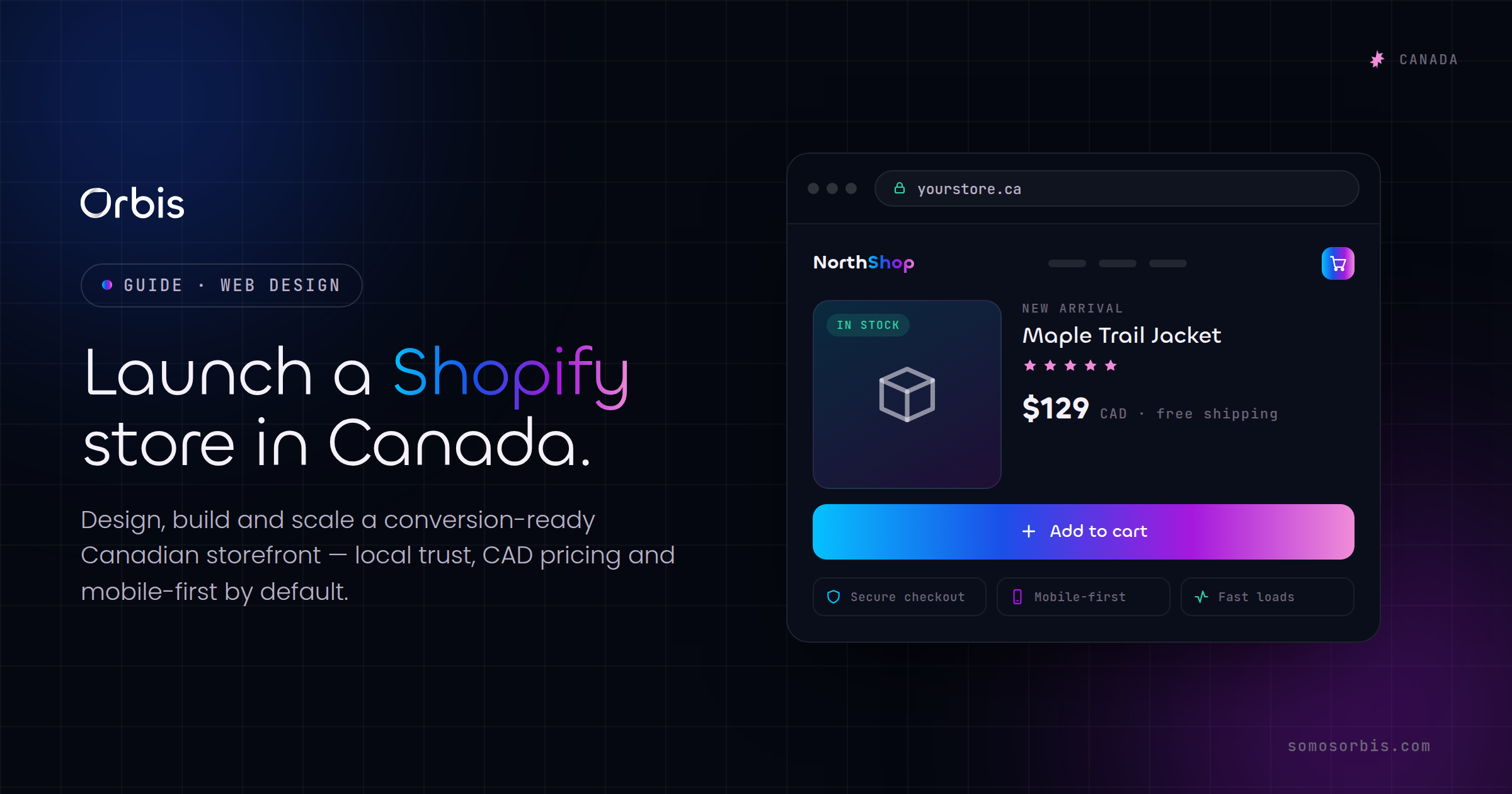 Shopify Store Design in Canada: Launching and Scaling a Canadian Online Store