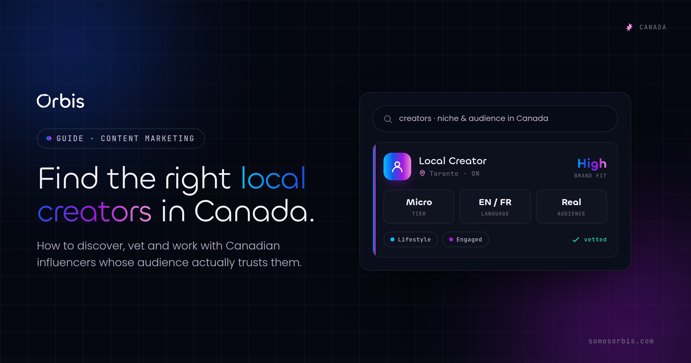Influencer Marketing in Canada: Finding and Working with Local Creators