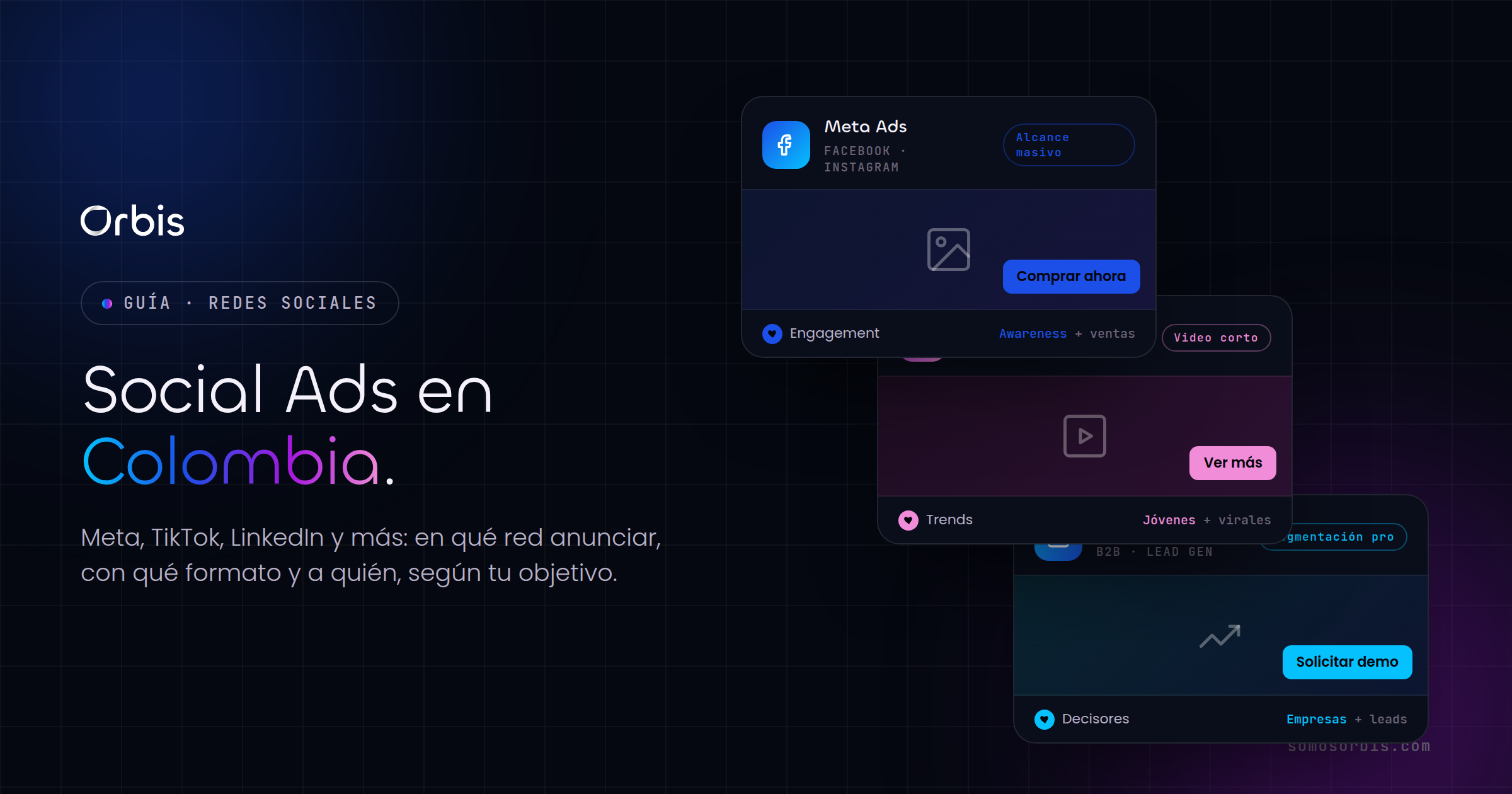 Guía completa de Social Ads en Colombia: Meta, TikTok, LinkedIn y más