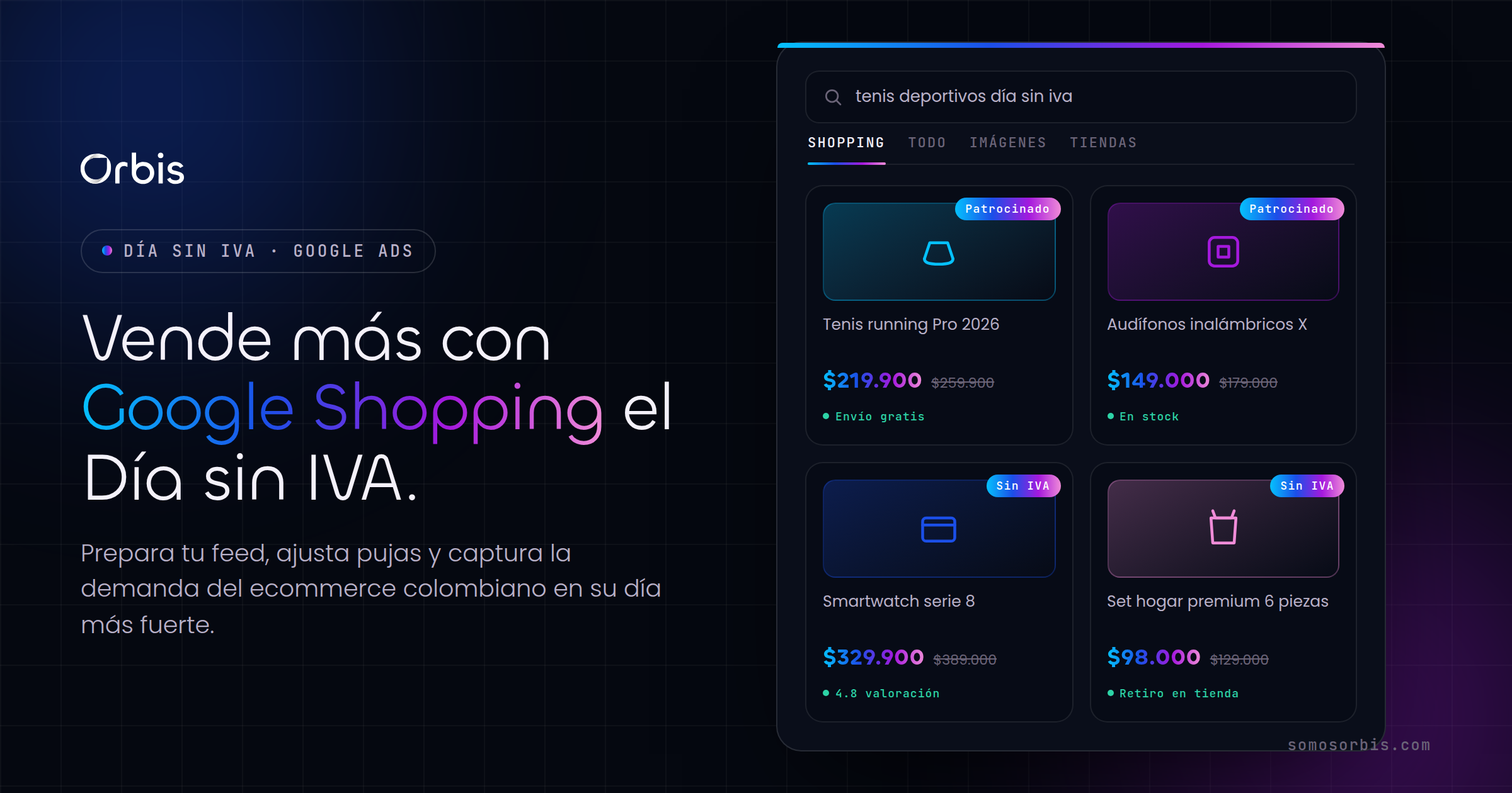 Google Shopping para ecommerce colombiano: vende más en el Día sin IVA