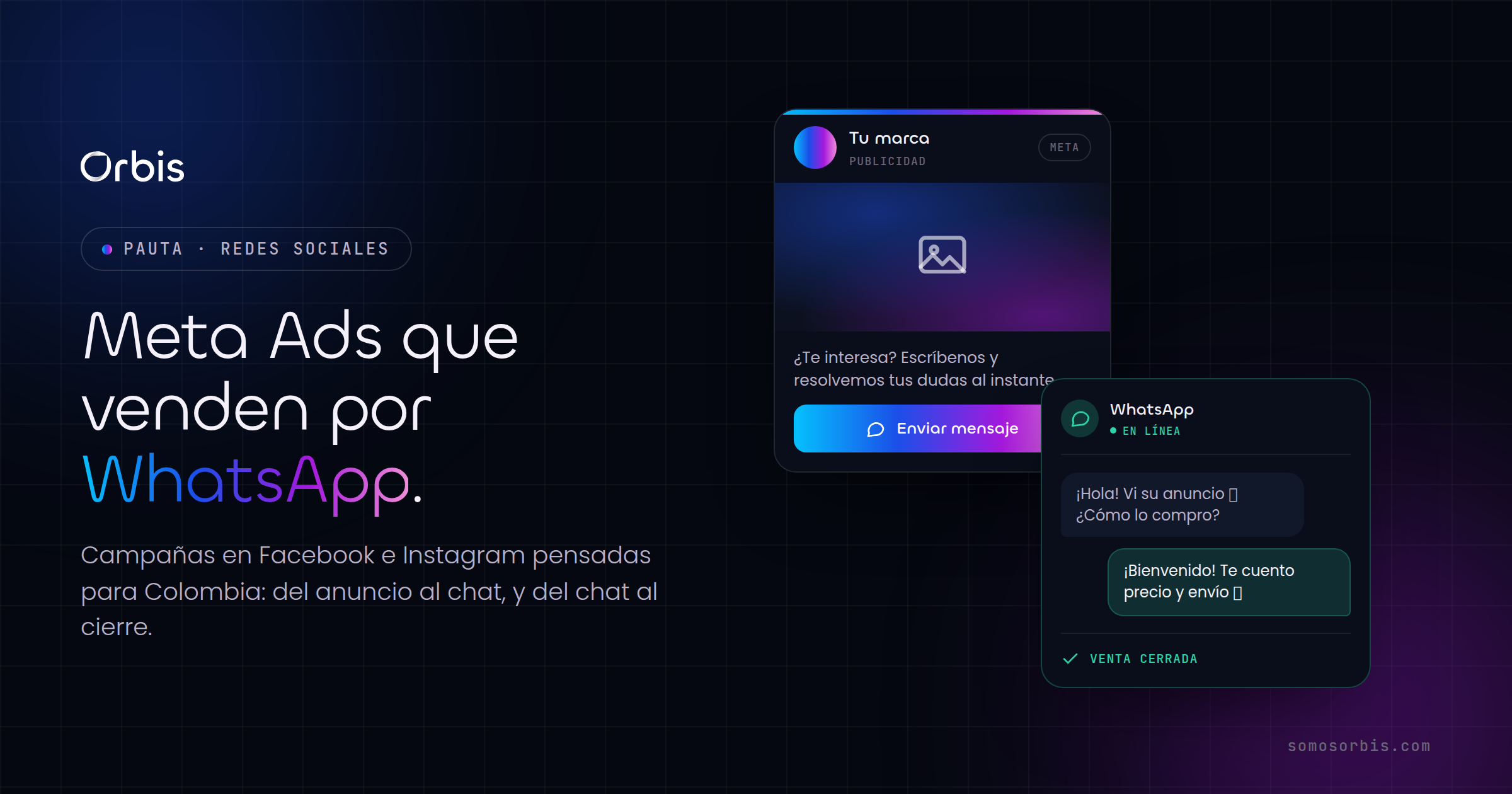 Meta y Facebook Ads en Colombia: campañas que generan ventas por WhatsApp