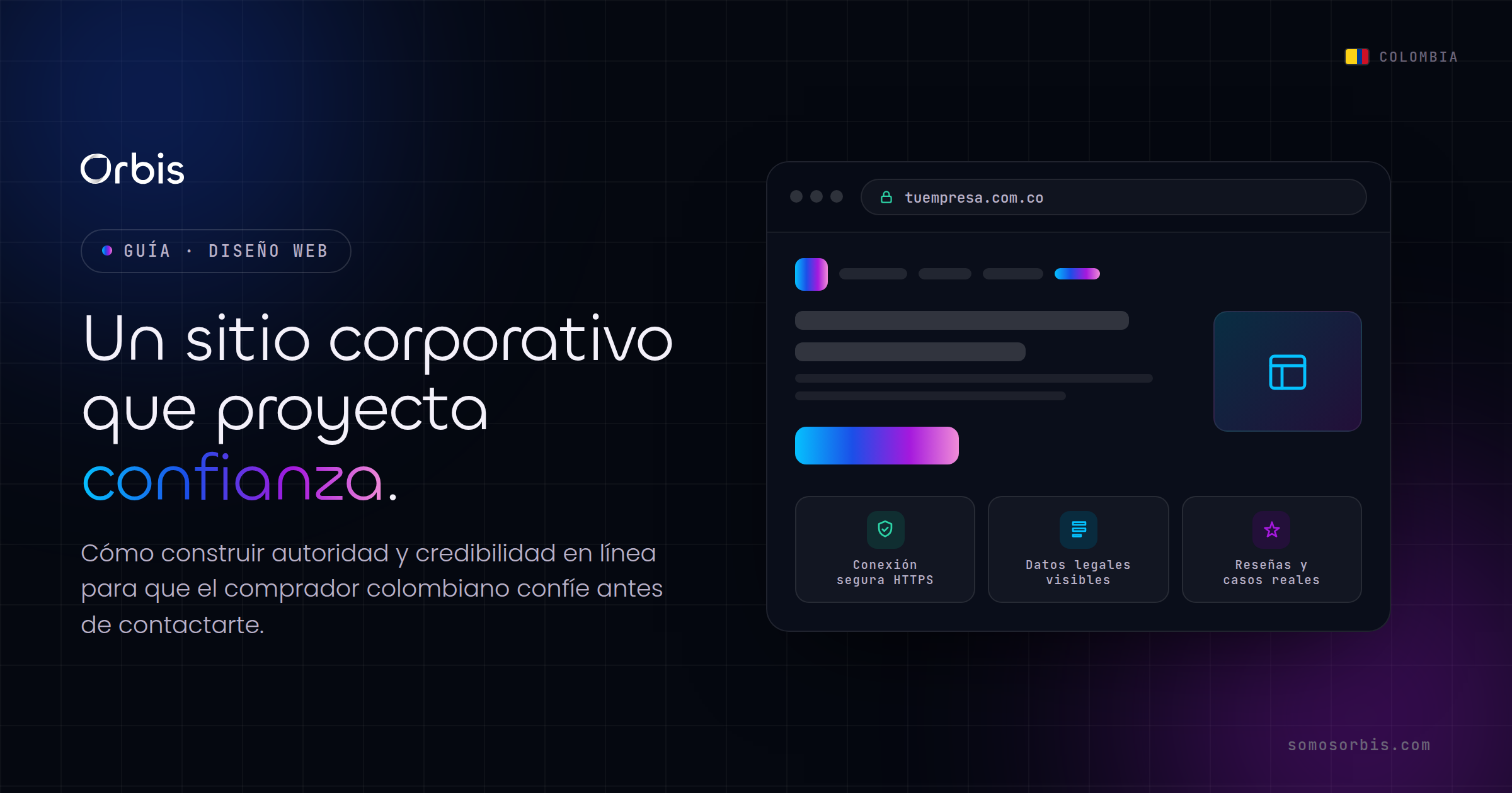 Sitio web corporativo en Colombia: cómo proyectar confianza y autoridad