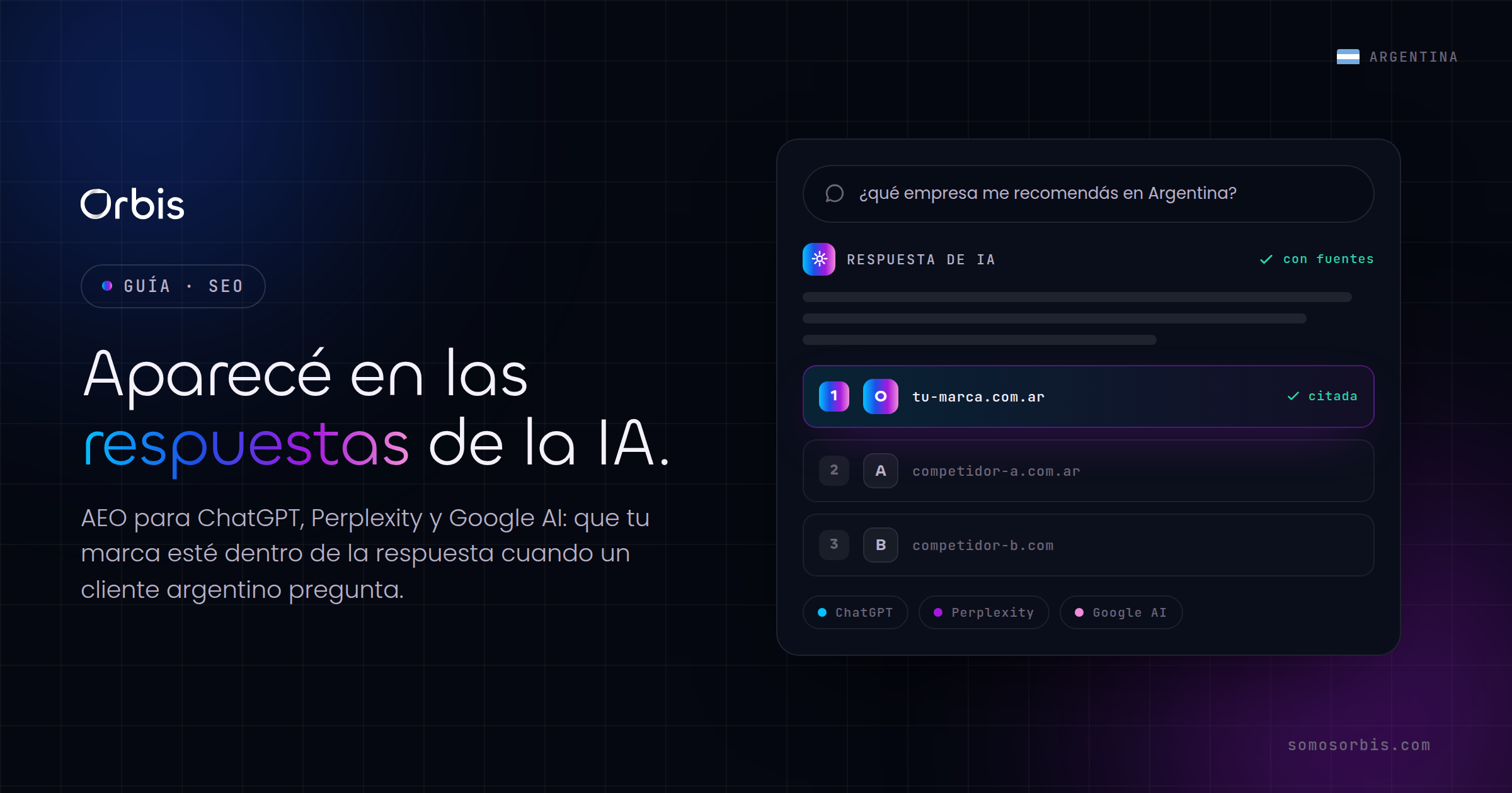AEO en Argentina: como aparecer en ChatGPT, Perplexity y Google AI