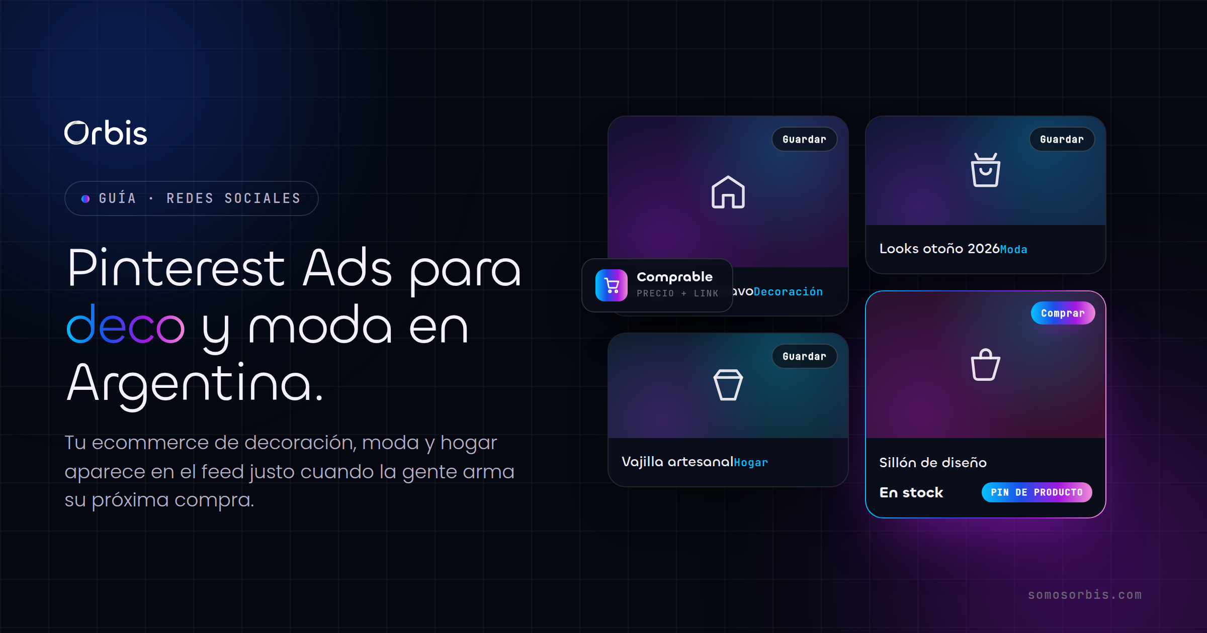 Pinterest Ads en Argentina: decoracion, moda y deco para ecommerce