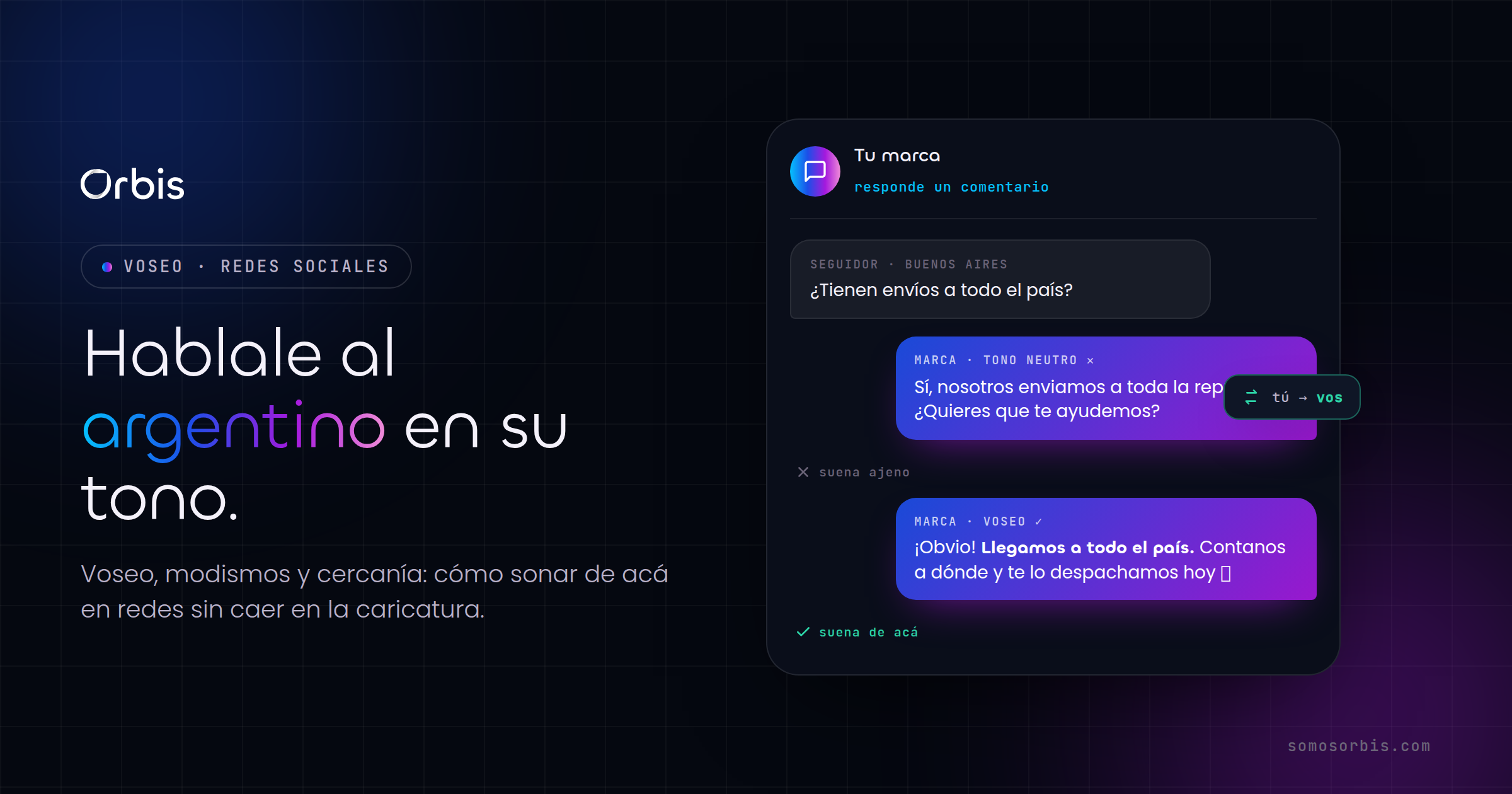 Voseo y tono local: como hablarle al argentino en redes
