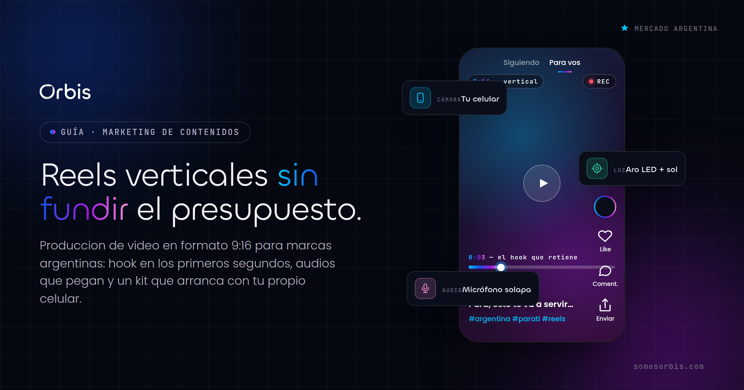 Producción de video: Reels verticales de bajo costo en Argentina