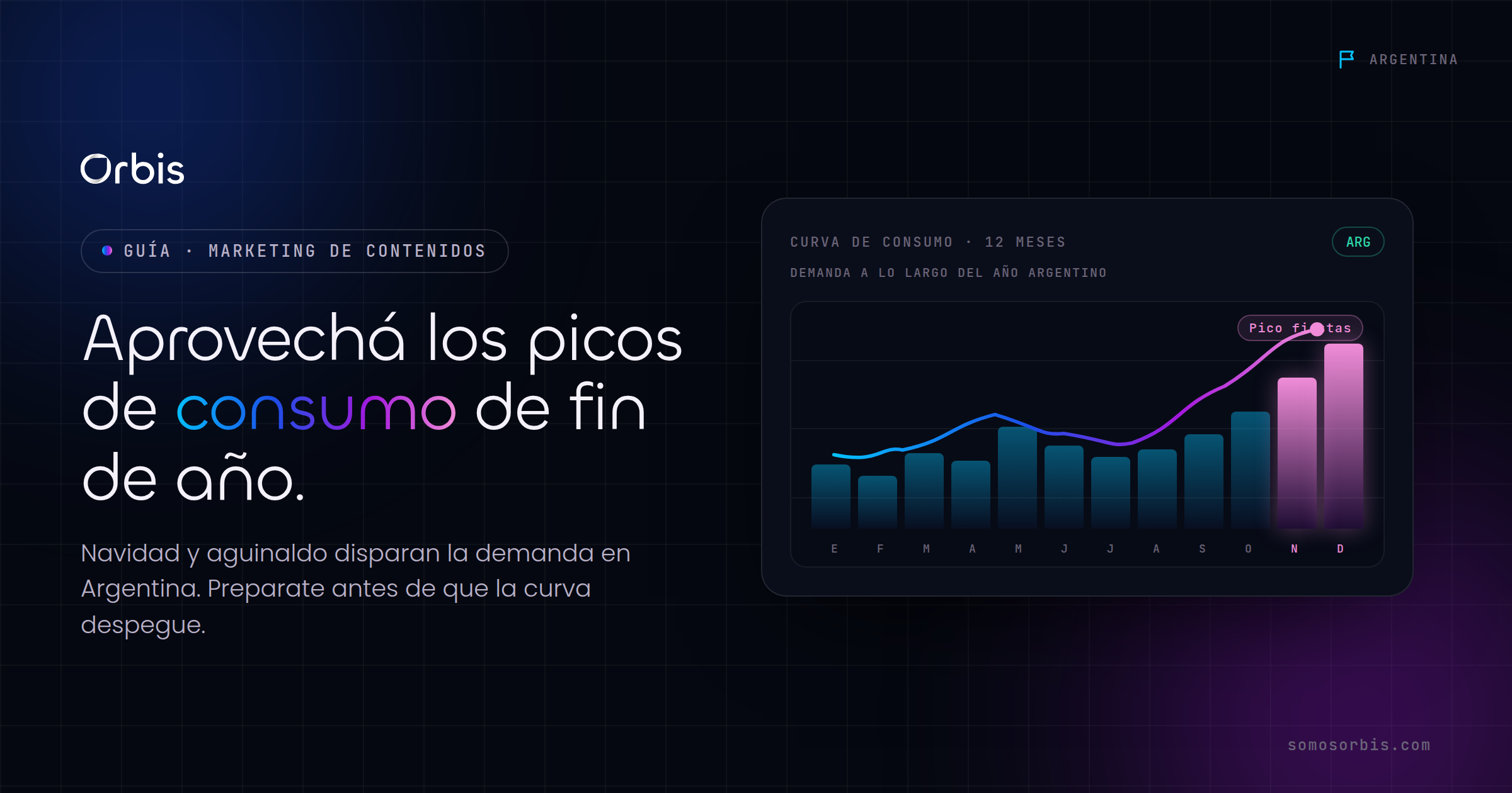 Contenido estacional: Navidad, aguinaldo y picos de consumo en Argentina
