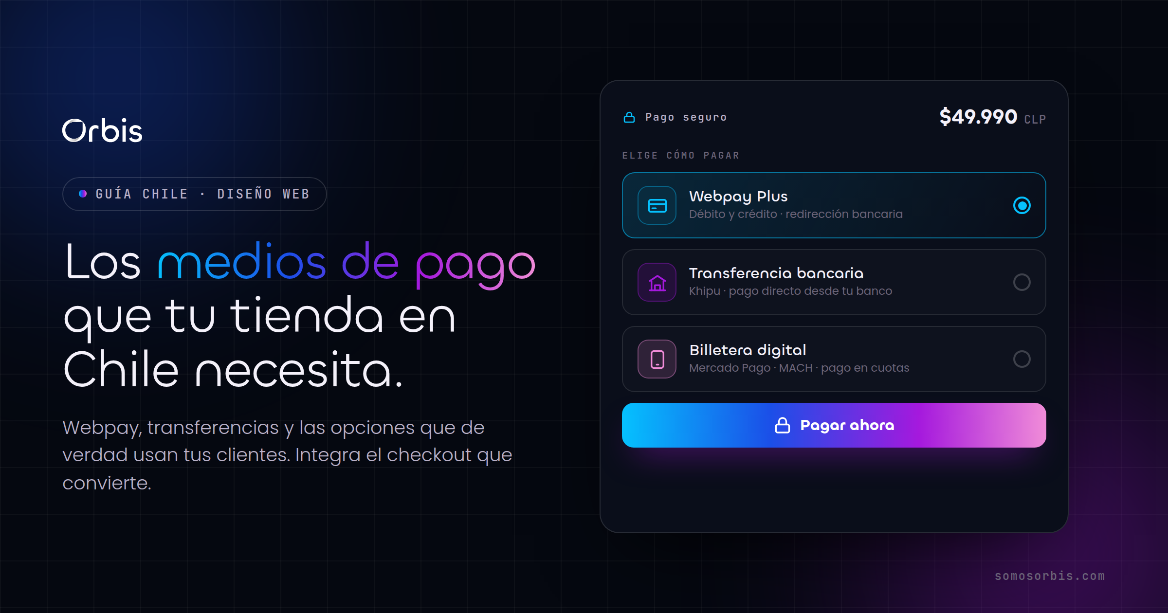 Ecommerce en Chile: integra Webpay, transferencias y los pagos que usan