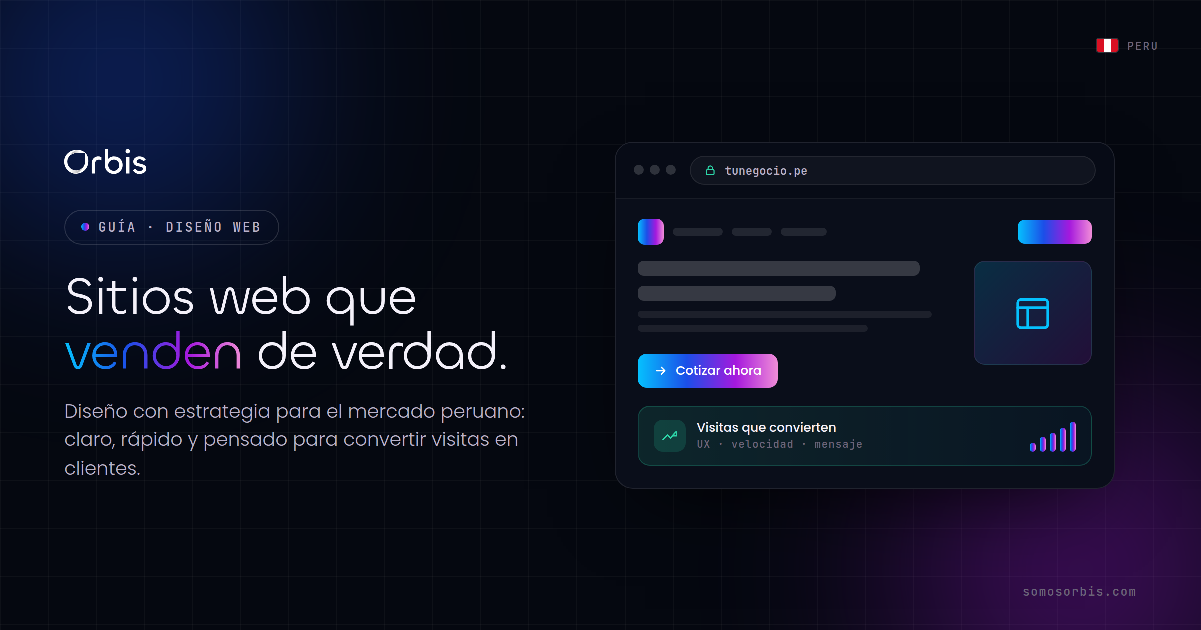 Guía de diseño web en Perú: crea sitios que venden de verdad