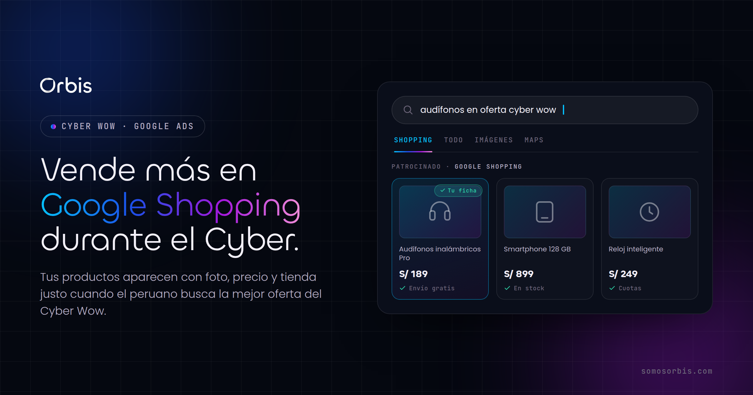 Google Shopping en Perú: vende más en Cyber Wow y Cyber Days