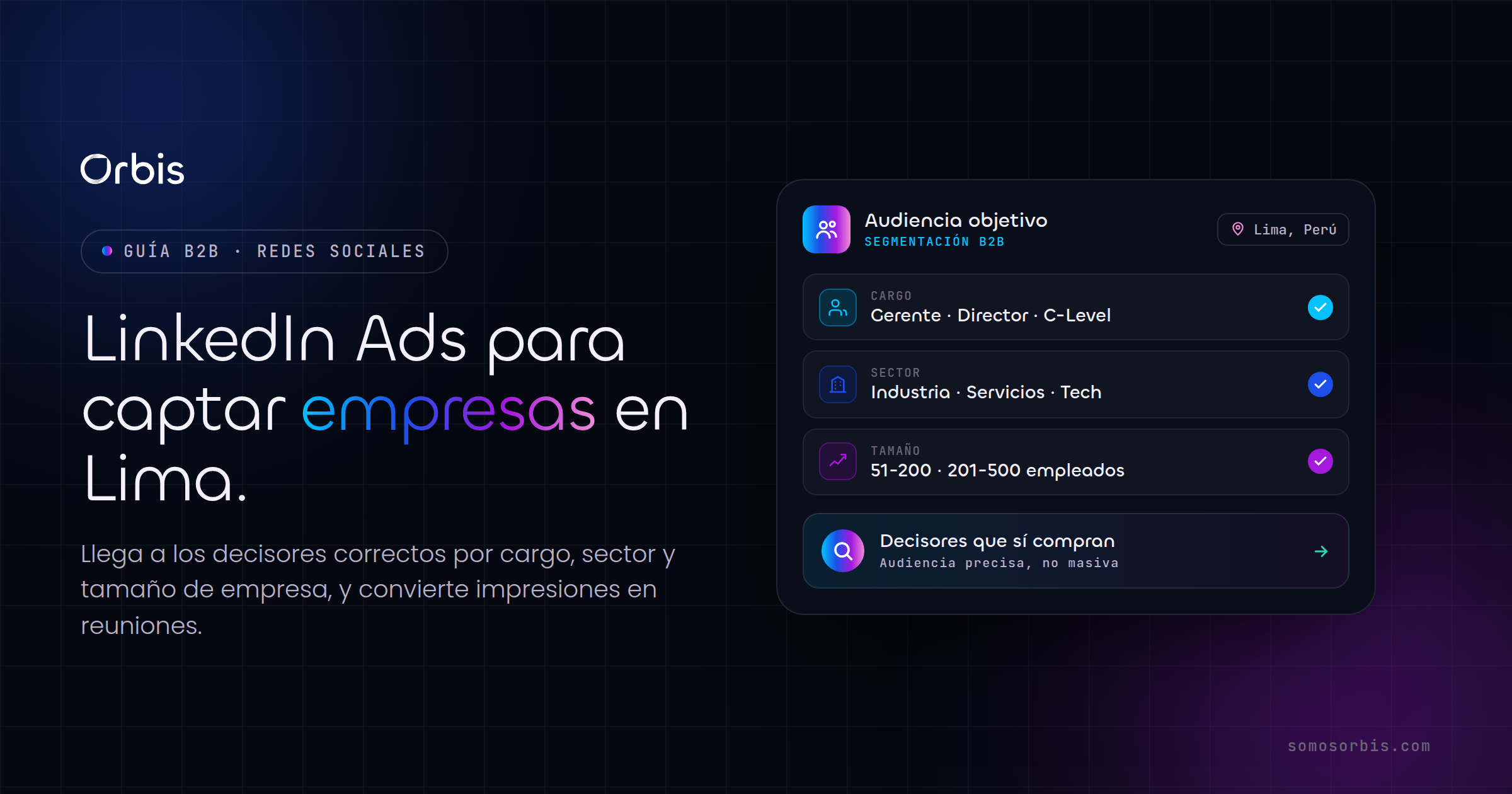 LinkedIn Ads en Perú: capta empresas y decisores en Lima