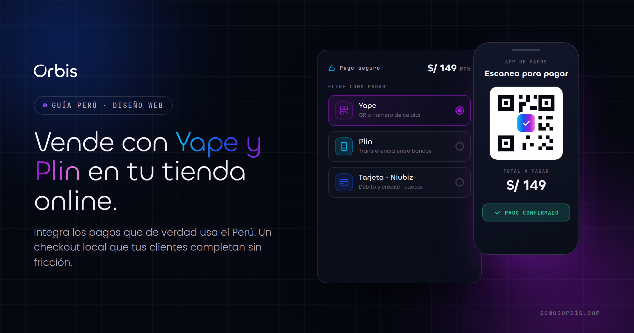 Tienda ecommerce en Perú: integra Yape, Plin y pagos locales