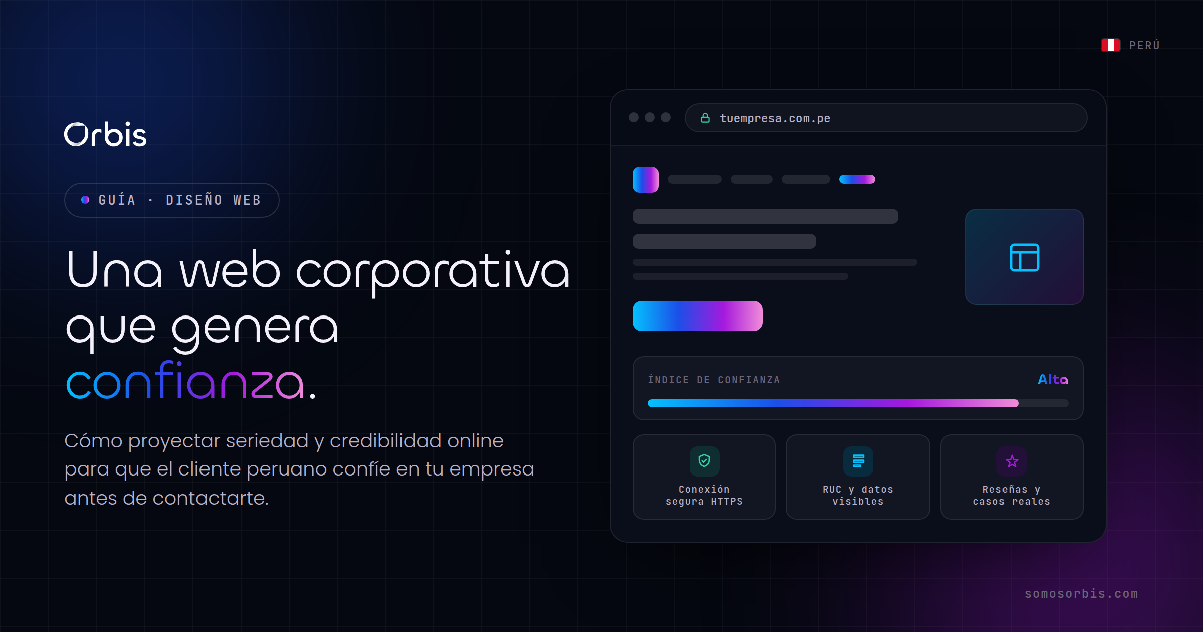 Web corporativa que genera confianza para tu empresa peruana