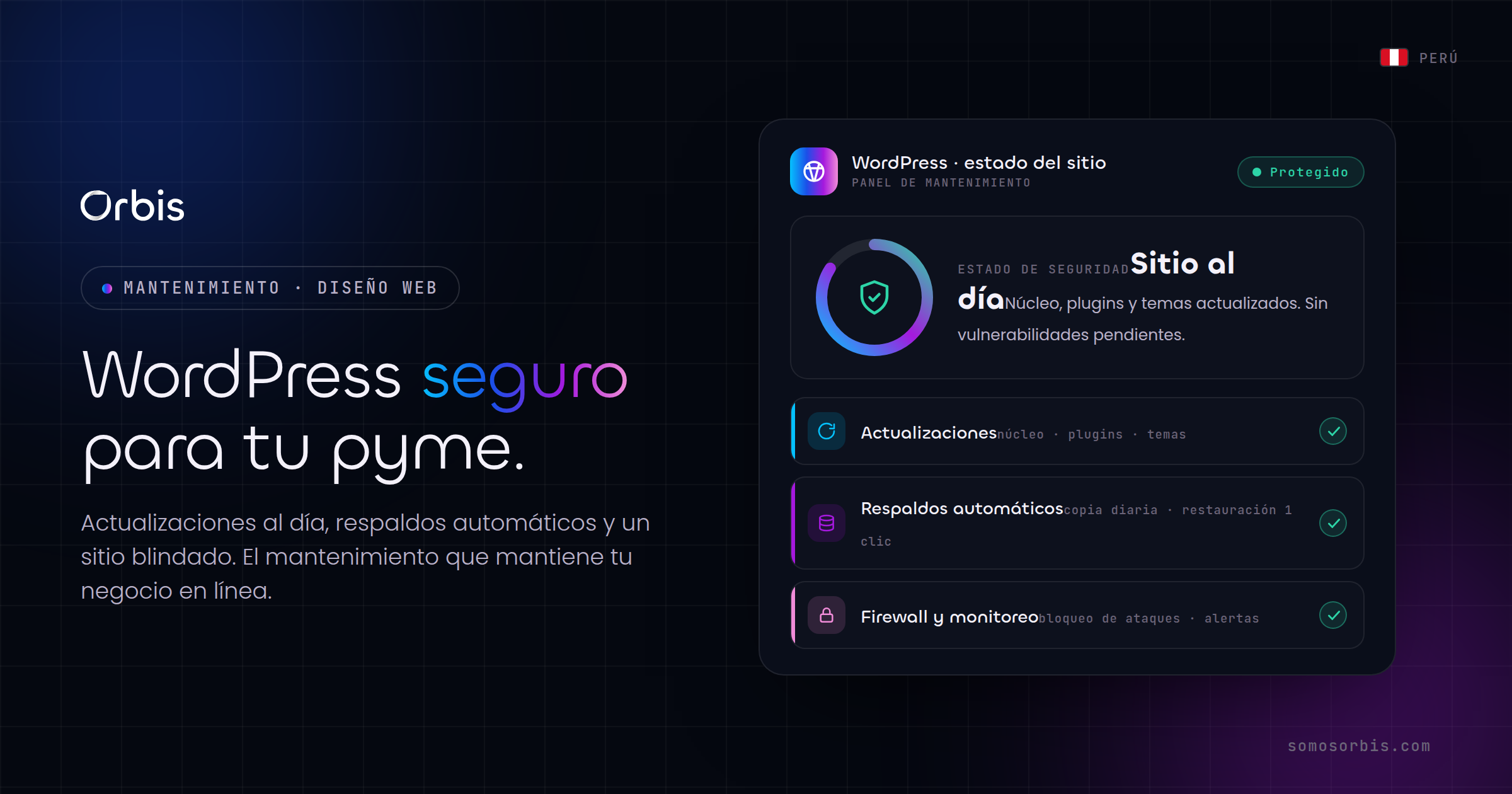 WordPress para pymes peruanas: seguridad y mantenimiento