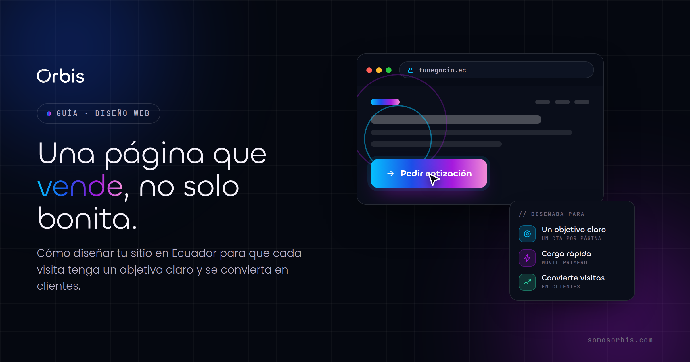 Guía de diseño web en Ecuador: cómo crear una página que vende (no solo bonita)