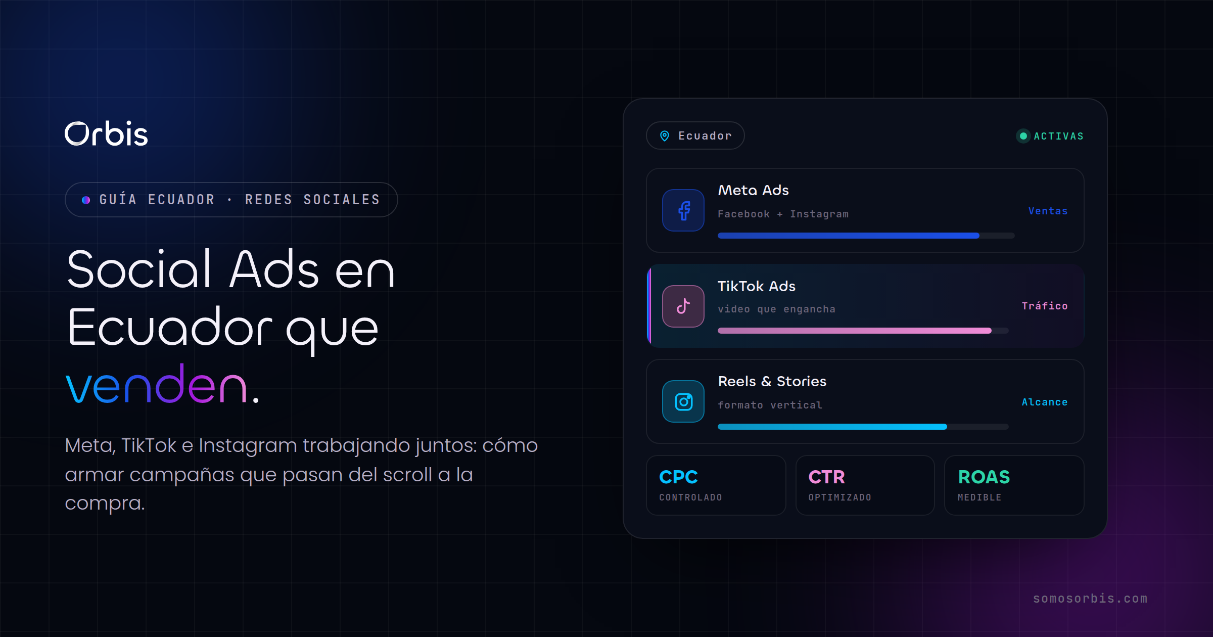Guía de Social Ads en Ecuador: publicidad en Meta, TikTok y más que genera ventas