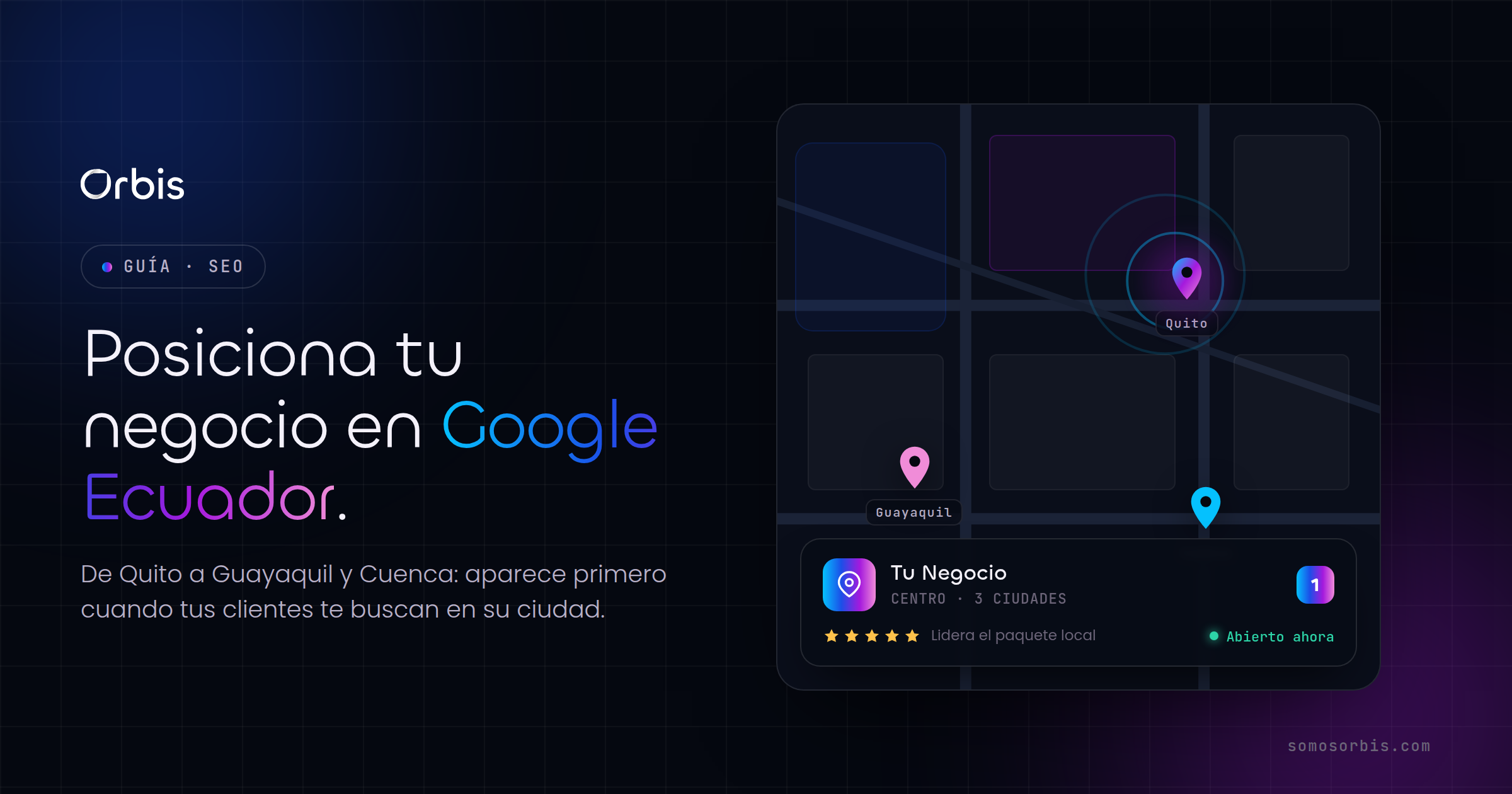 Guía completa de SEO en Ecuador: cómo posicionar tu negocio en Google (Quito, Guayaquil y más)