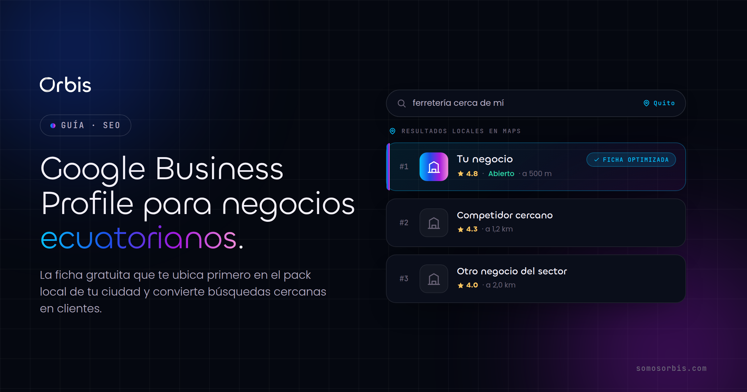 Google Business Profile para negocios ecuatorianos: la ficha que te trae clientes locales gratis
