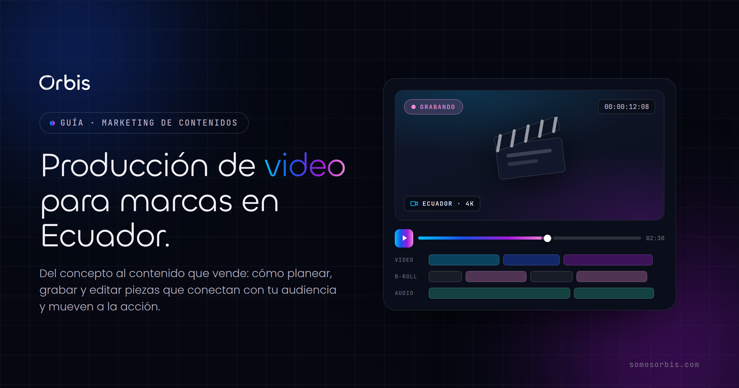 Producción de video para marcas en Ecuador: del concepto al contenido que vende