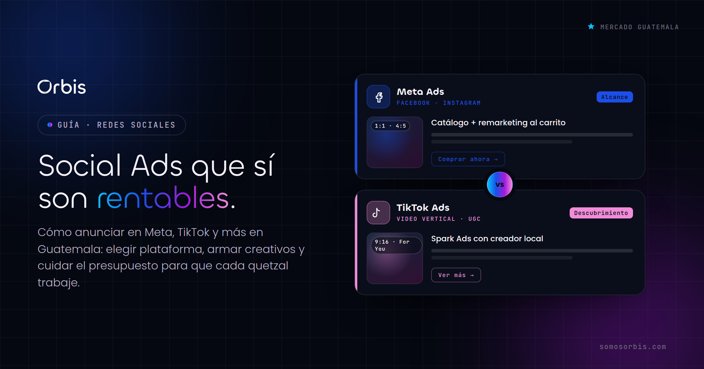 Social Ads en Guatemala: guía para anunciar en Meta, TikTok y más