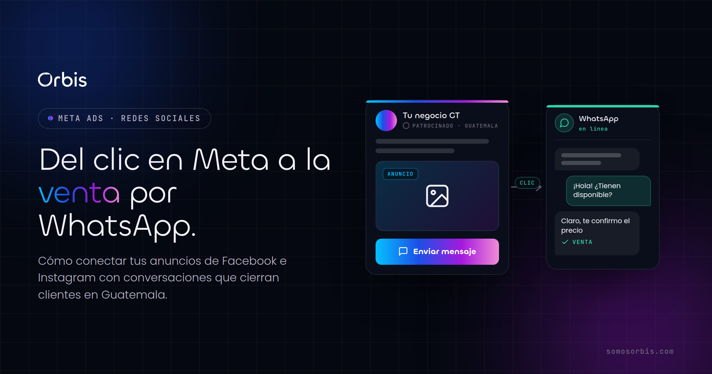 Meta y Facebook Ads en Guatemala: convierte clics en ventas por WhatsApp
