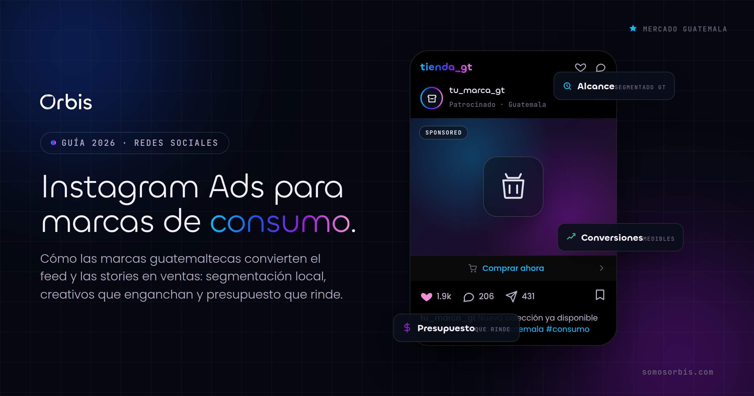 Instagram Ads para marcas de consumo en Guatemala