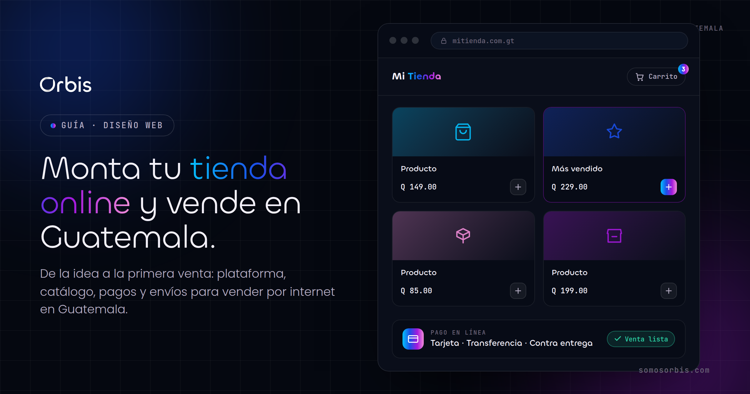 Cómo montar una tienda online y vender ecommerce en Guatemala