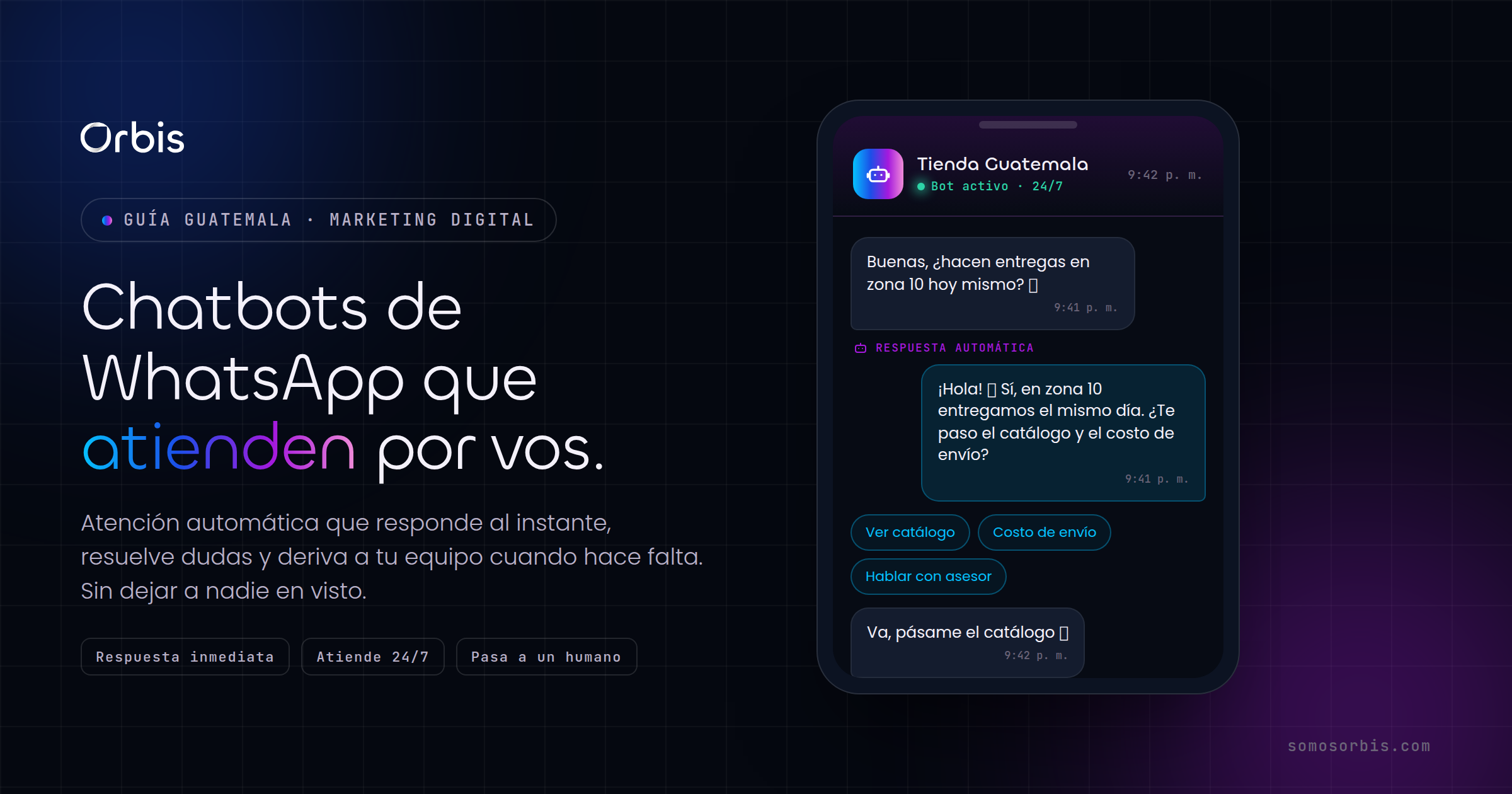 Chatbots para atención al cliente por WhatsApp en Guatemala