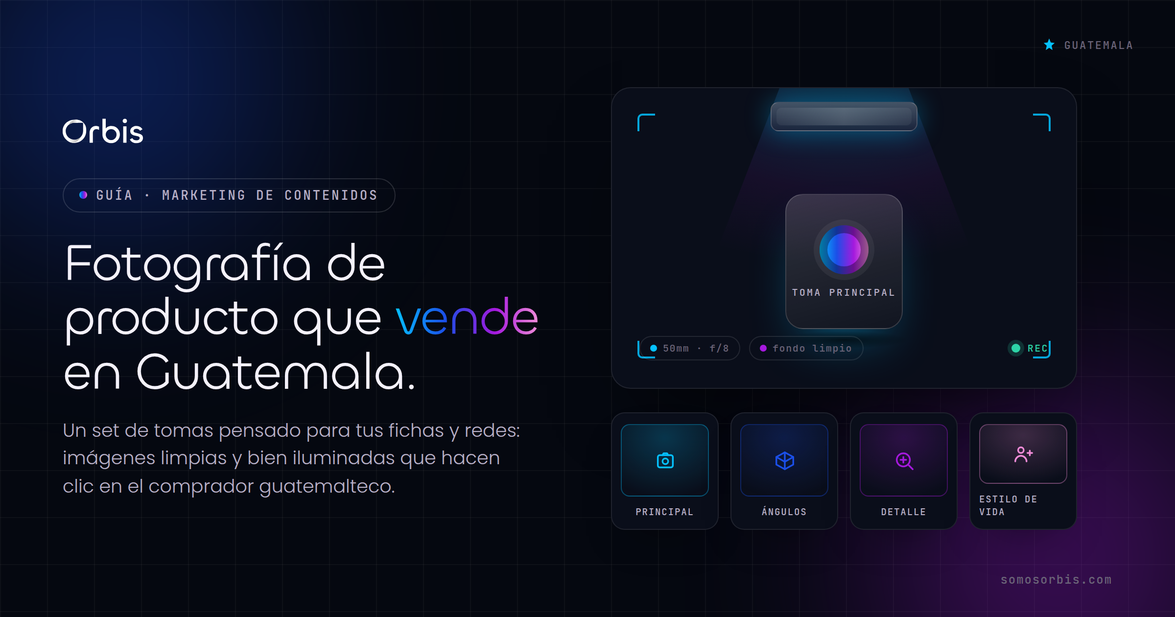Fotografía comercial de producto en Guatemala que vende