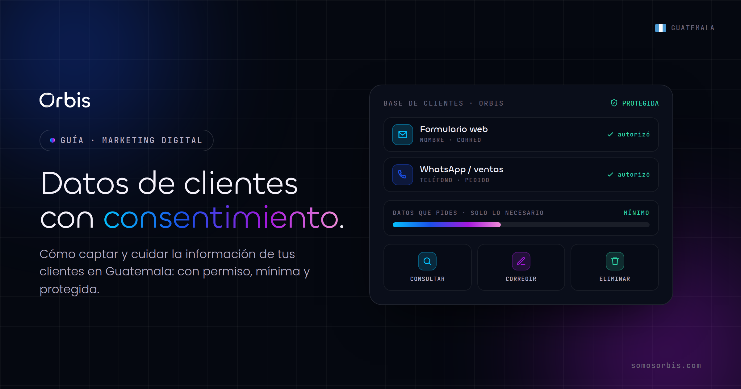 Datos de clientes: buenas practicas de manejo en Guatemala