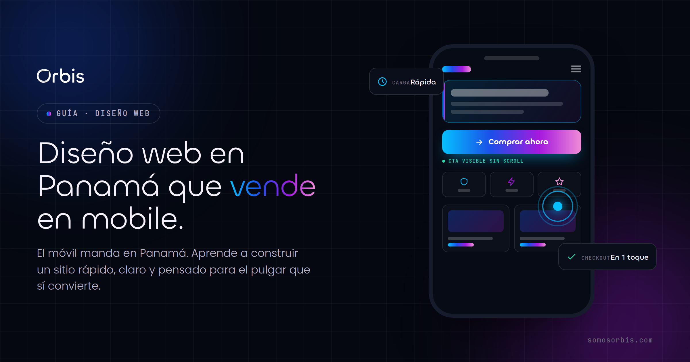 Guía de diseño web en Panamá: cómo crear un sitio que vende en mobile
