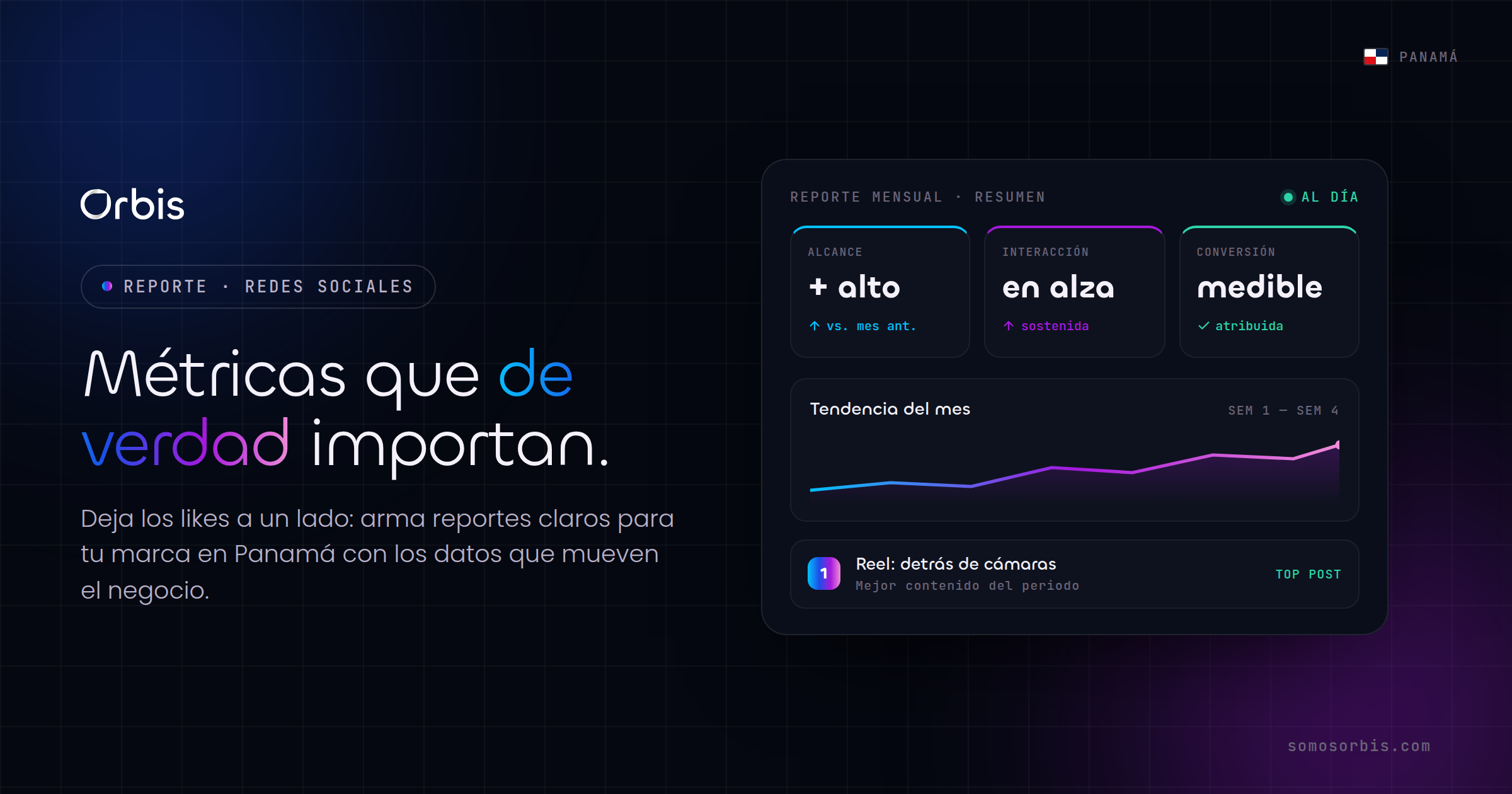 Reportes y métricas de redes sociales en Panamá: qué medir de verdad