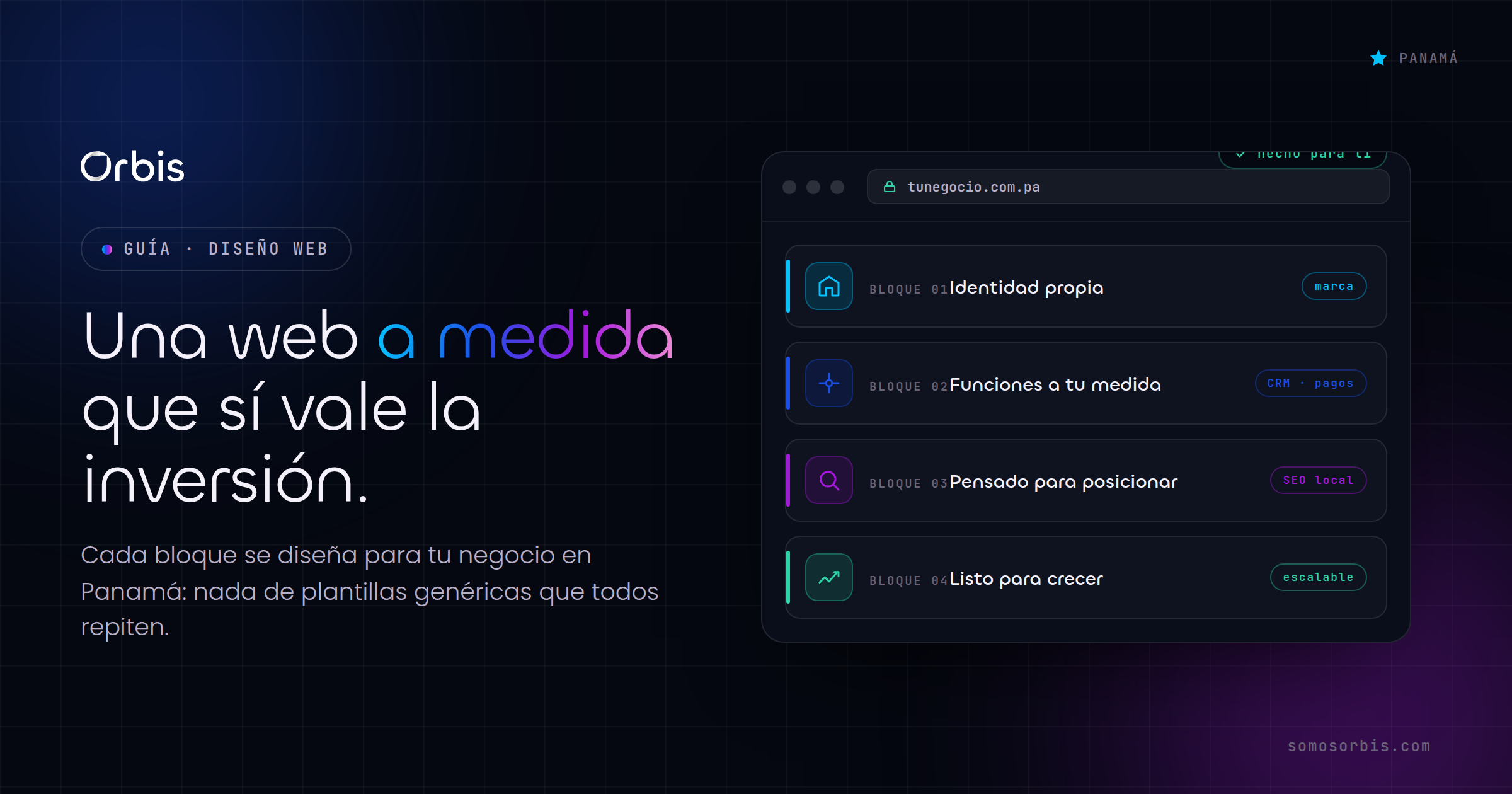 Página web a medida en Panamá: cuándo un sitio personalizado vale la inversión
