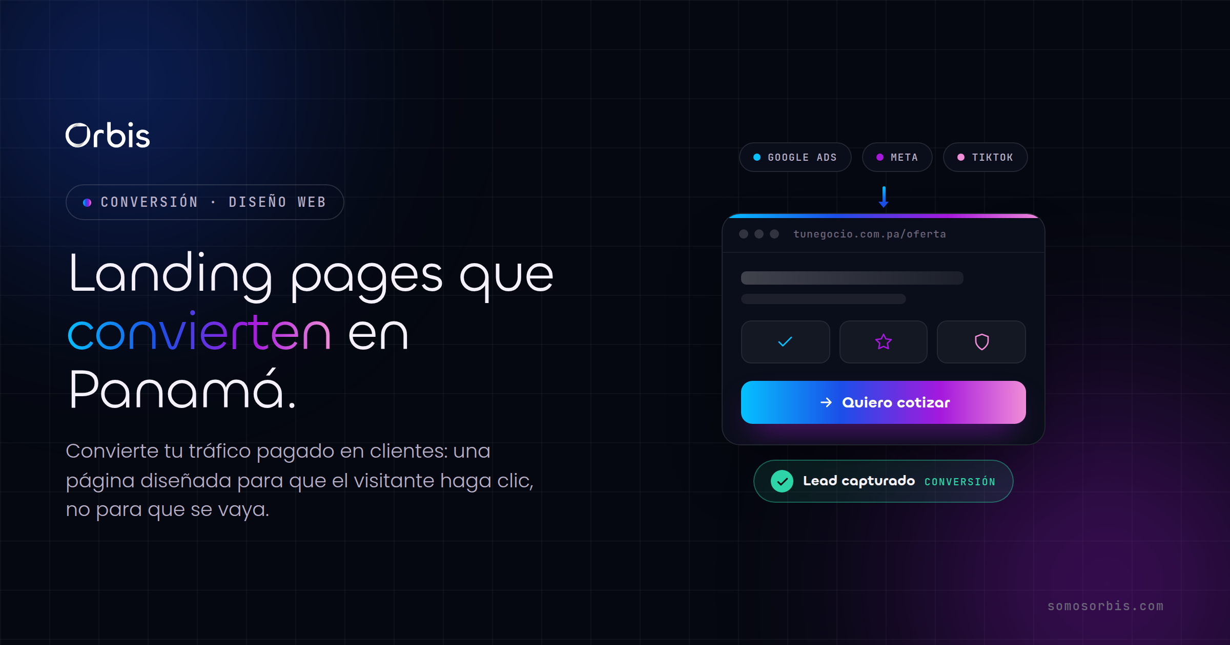 Landing pages de conversión en Panamá: convierte tráfico pagado en clientes