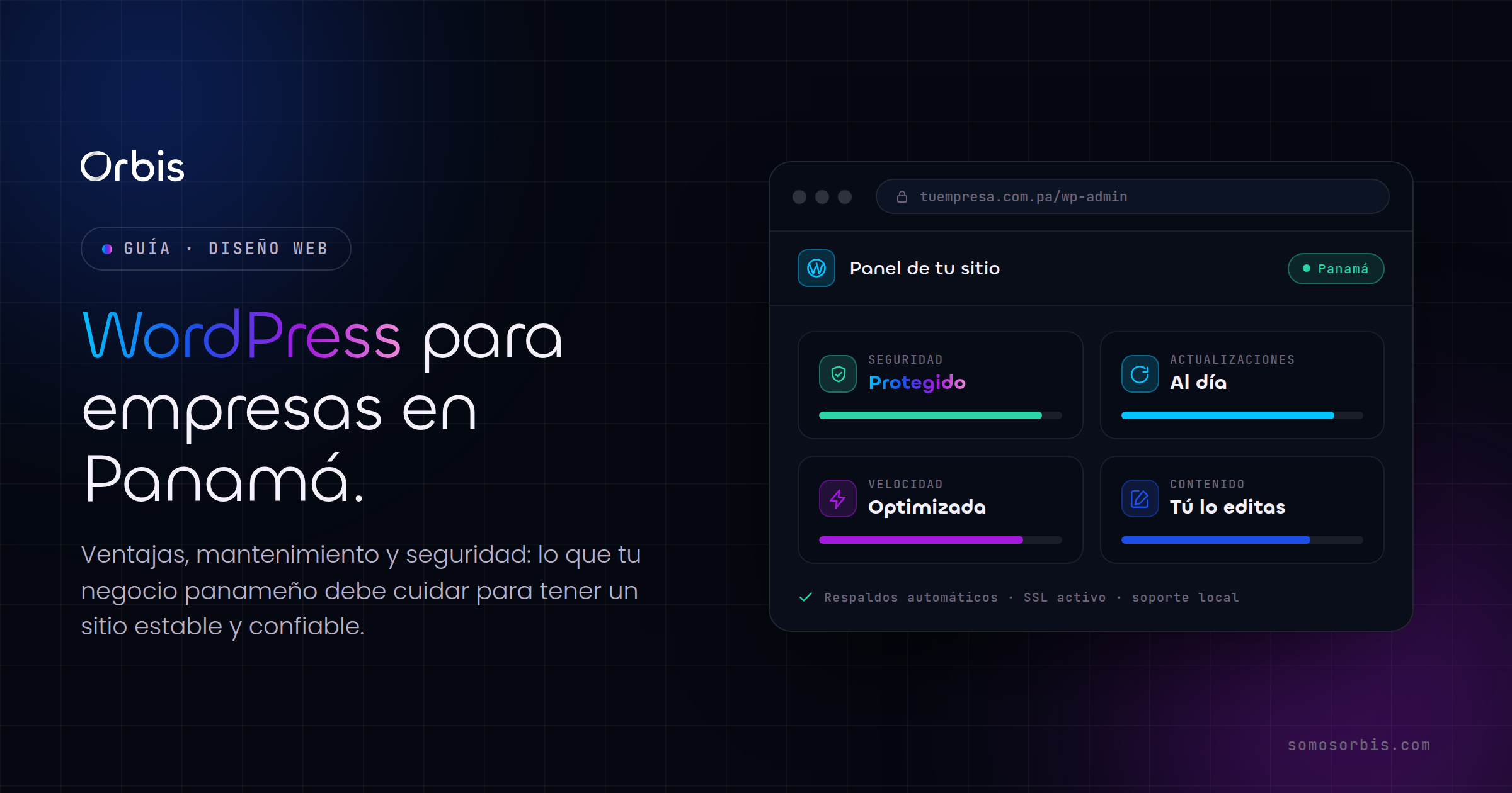 WordPress para empresas en Panama: ventajas, mantenimiento y seguridad