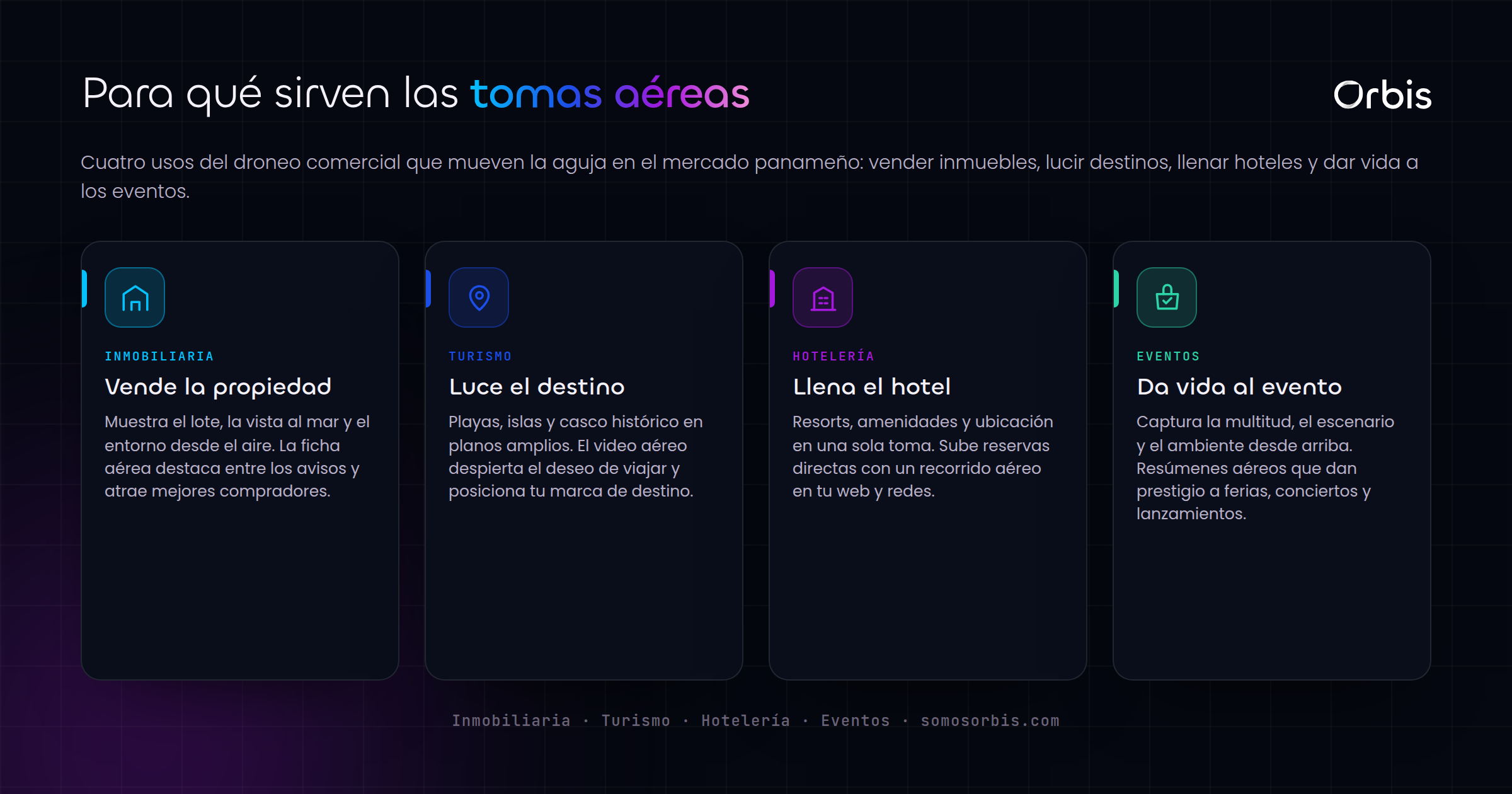 Droneo comercial en Panama: tomas aereas para inmobiliaria y turismo