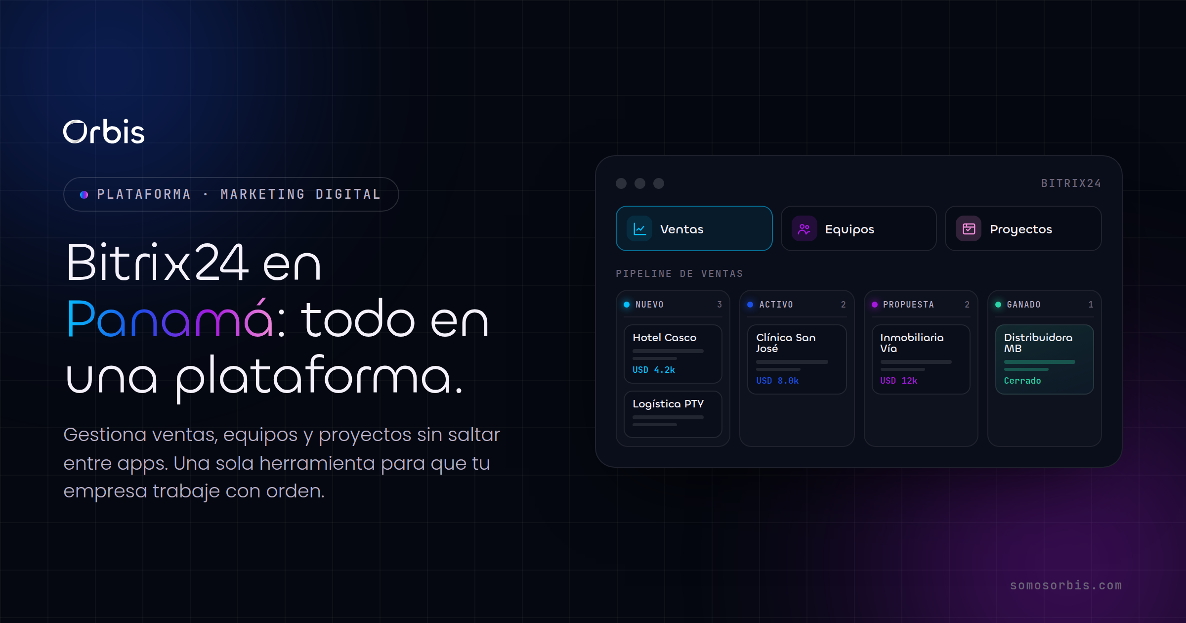 Bitrix24 en Panama: gestiona ventas, equipos y proyectos en una plataforma