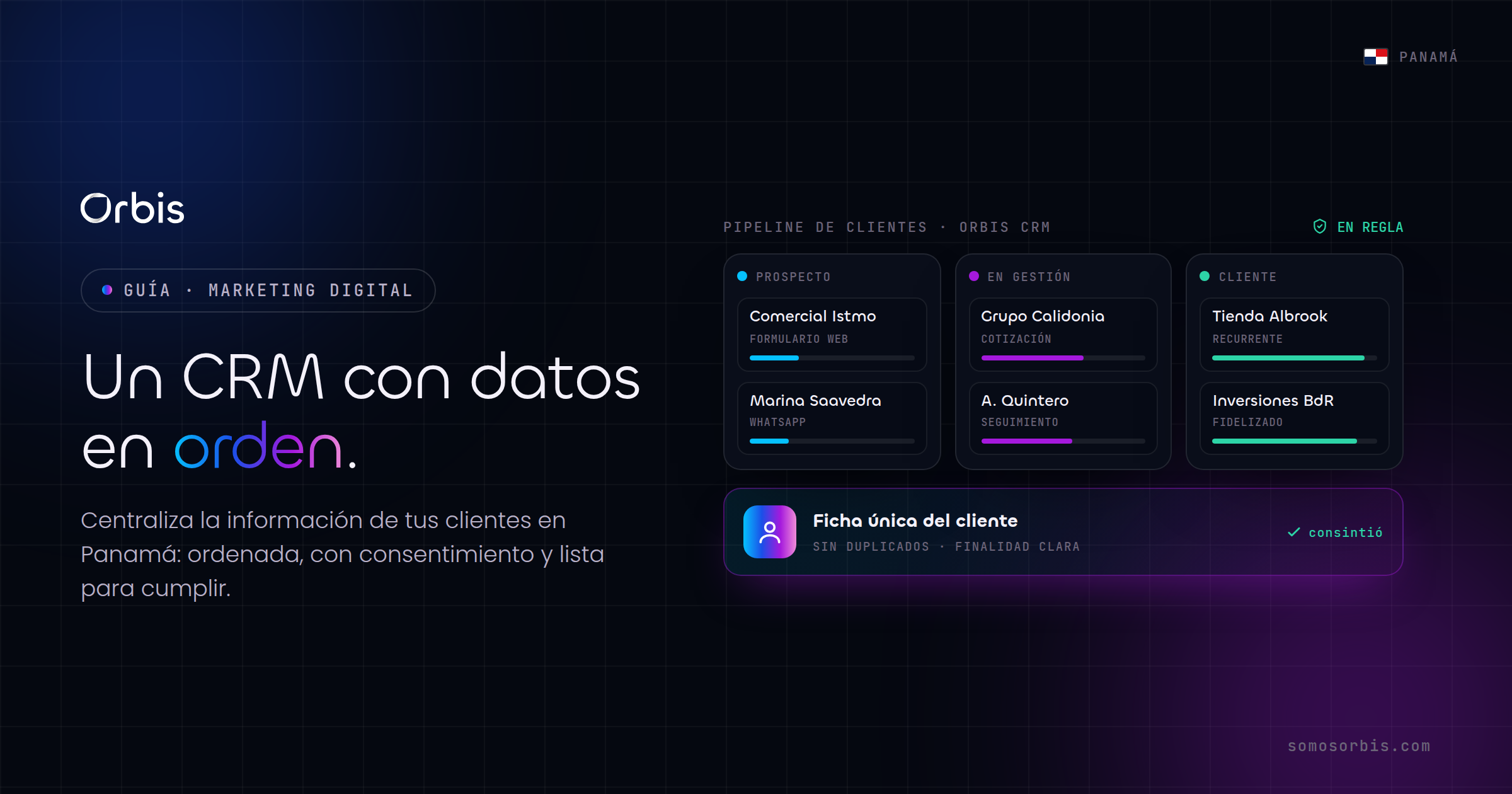 CRM y gestión de datos de clientes en Panamá: orden y cumplimiento