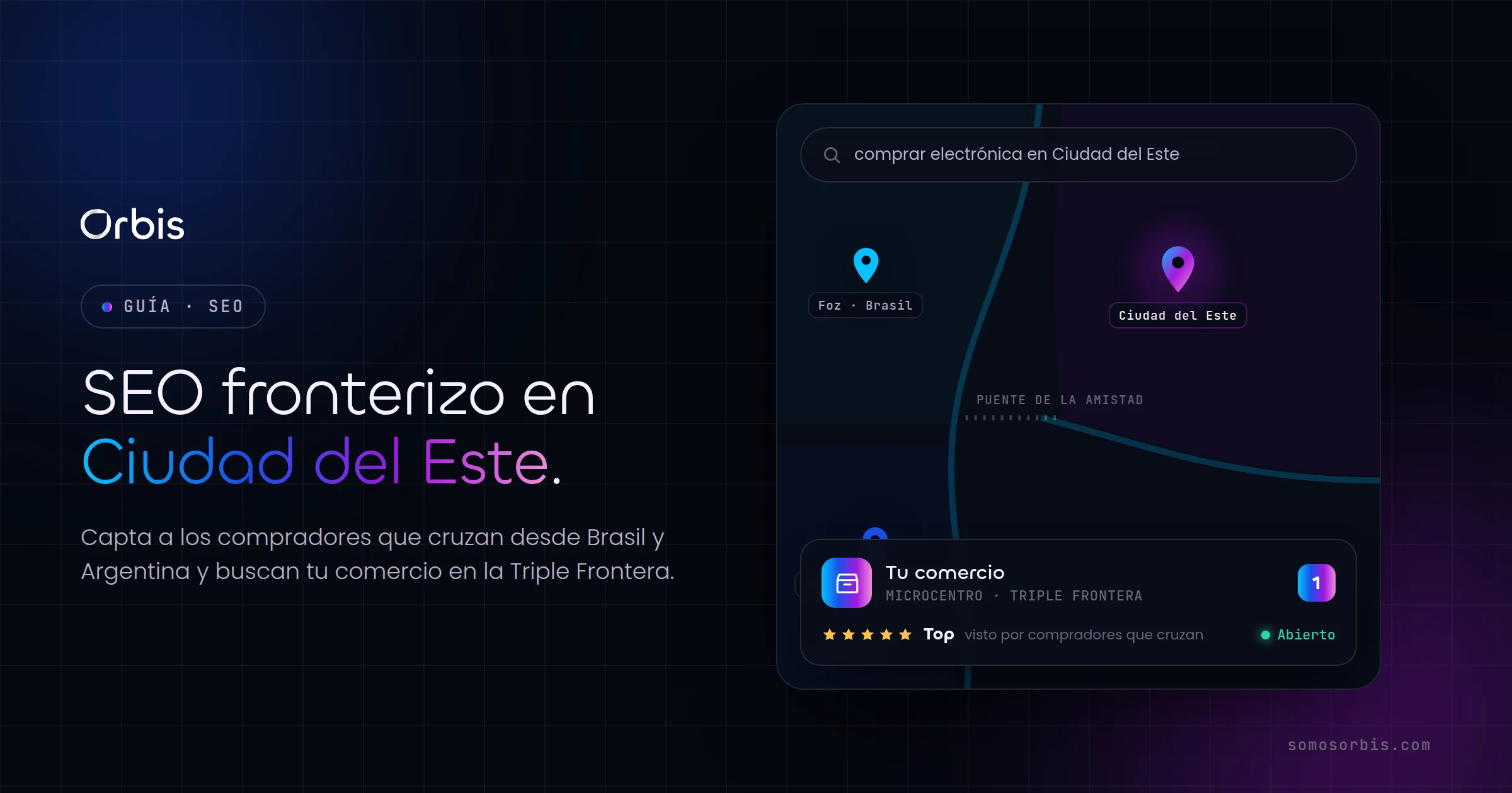 SEO para comercio fronterizo en Ciudad del Este: captar compradores de la Triple Frontera